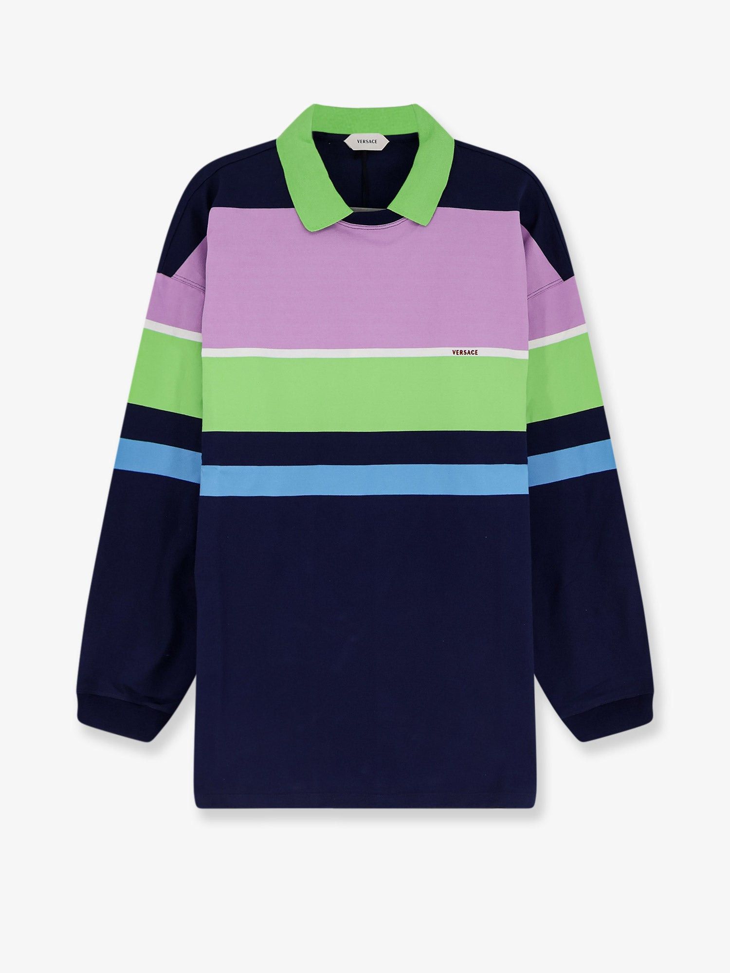 Versace Multicolor Stripes Cotton Sweatshirt Size M / US 6-8 / IT 42-44 - 1 Thumbnail