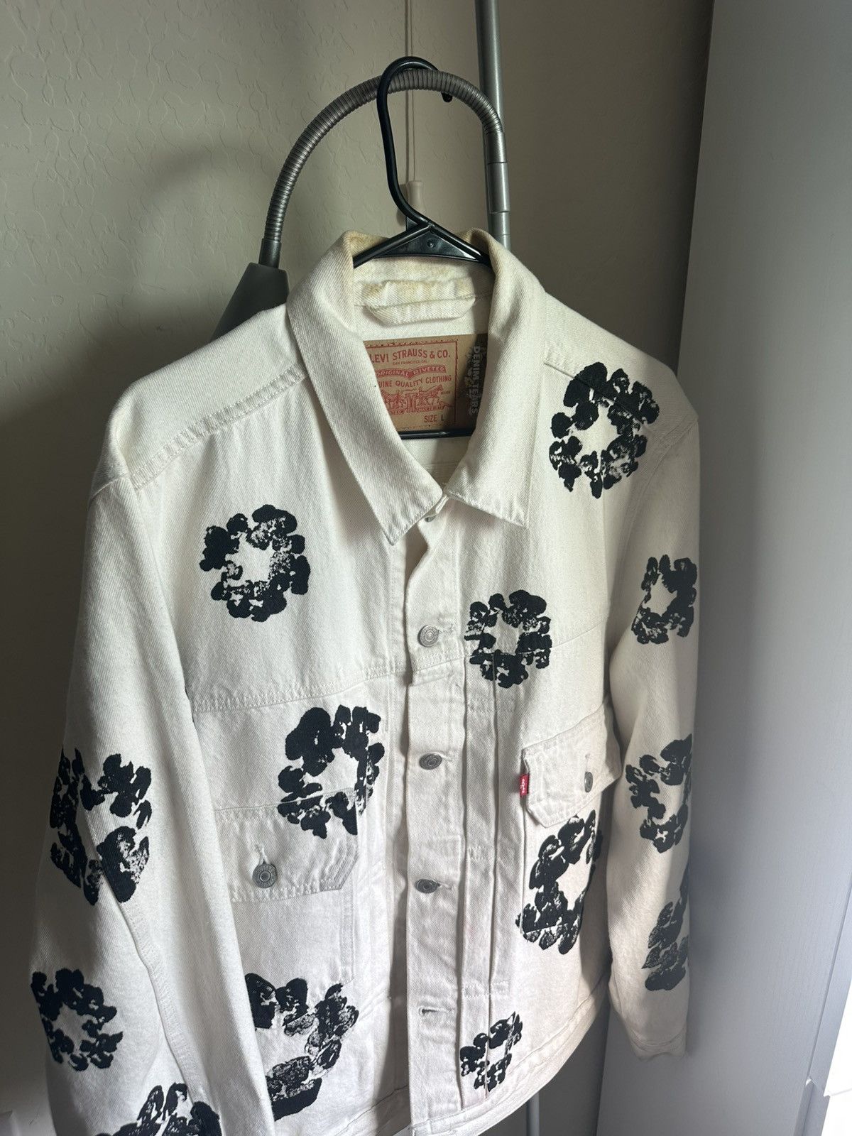 DENIM TEARS Denim Tears Jean Jacket White and Black Size US L / EU 52-54 / 3 - 1 Thumbnail