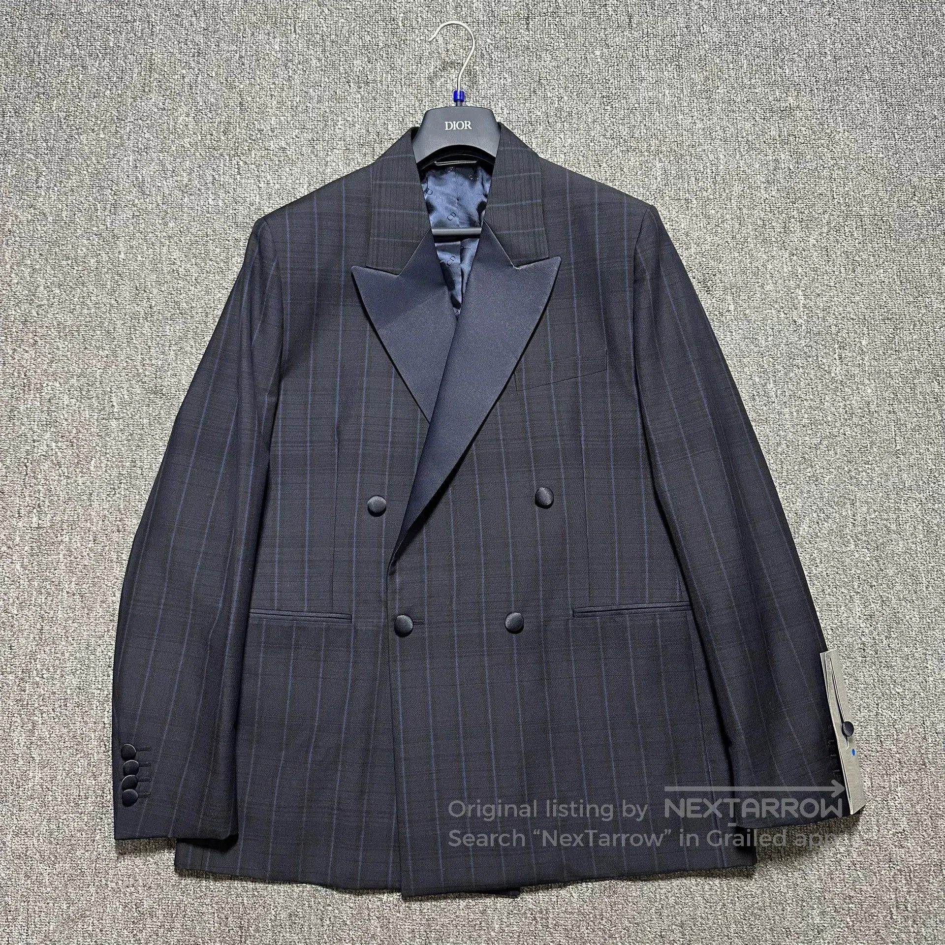 Dior Dior x Denim Tears Check Double-Breasted Blazer. Size US XXL / EU 58 / 5 - 1 Thumbnail