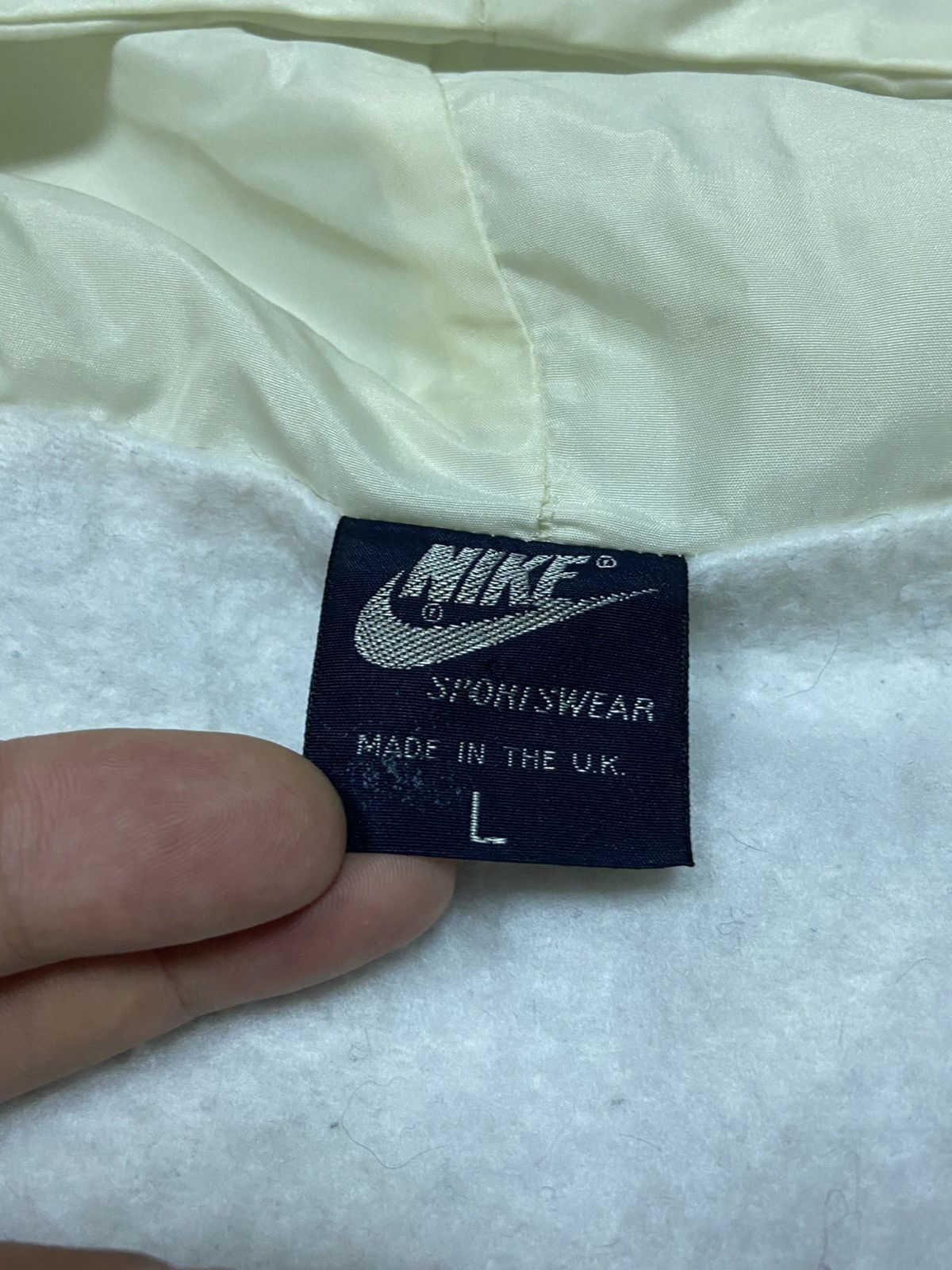 Nike Nike vintage 80s made in UK RARE zip jacket insulate Size US L / EU 52-54 / 3 - 5 Thumbnail