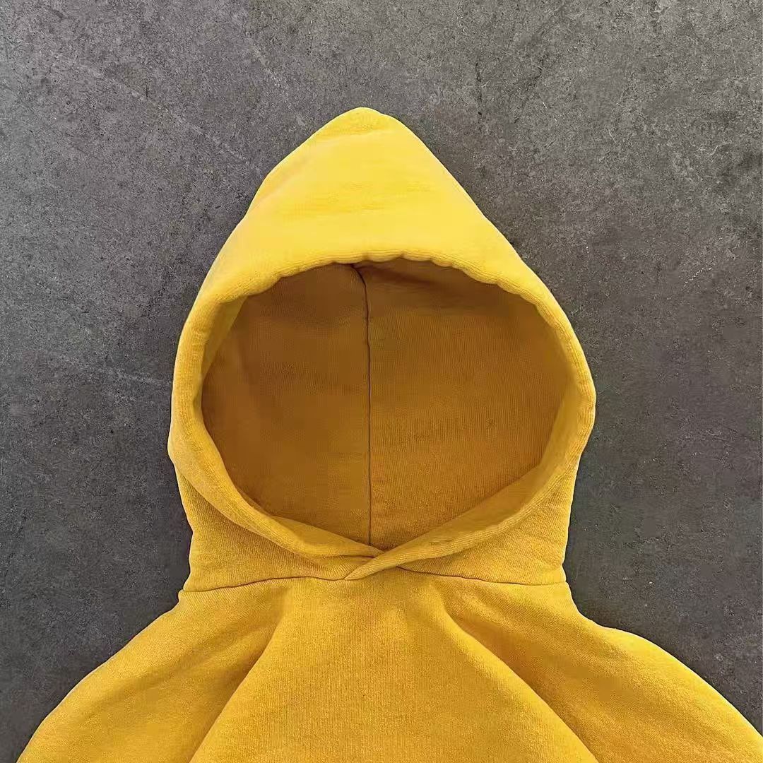 Japanese Brand × Vintage Yellow solid oversized cotton vintage casual hoodie Size US L / EU 52-54 / 3 - 2 Thumbnail