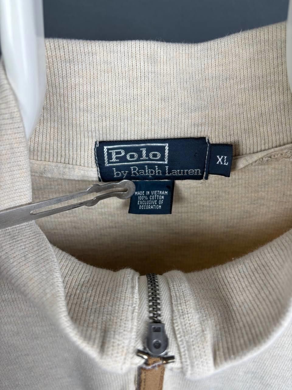 Polo Ralph Lauren Ralph Lauren 1/4 Zip Sweatshirt Size XL Beige Vintage Size US XL / EU 56 / 4 - 3 Thumbnail