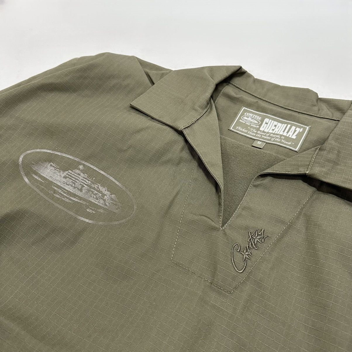 Corteiz Corteiz CRTZ RTW Guerillaz Drilltop khaki Light Jacket Size US M / EU 48-50 / 2 - 3 Thumbnail