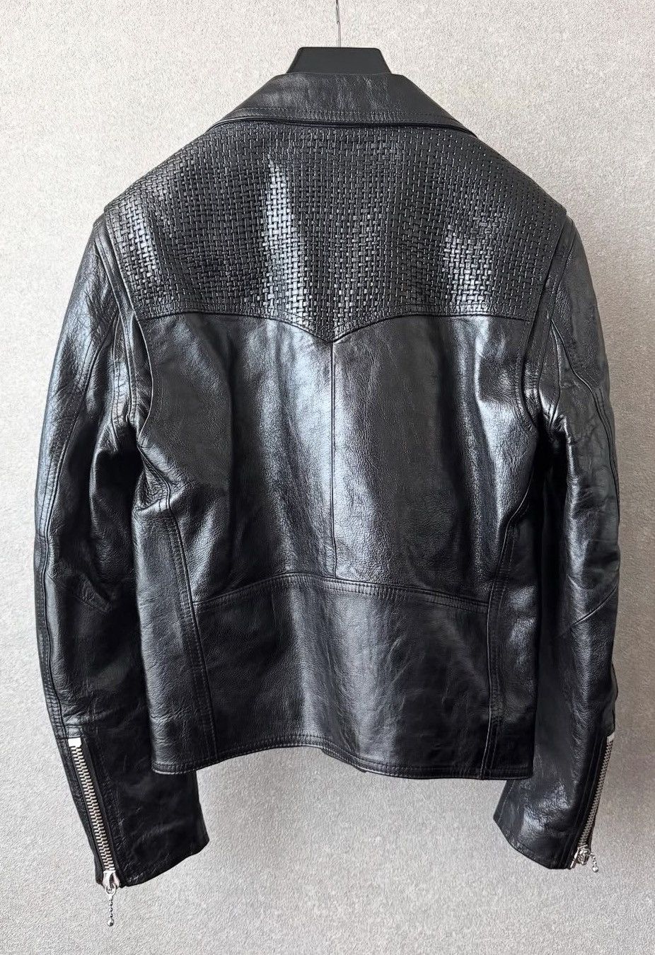 Celine Celine 24FW cropped texture leather biker jacket sz46 Size US S / EU 44-46 / 1 - 3 Thumbnail