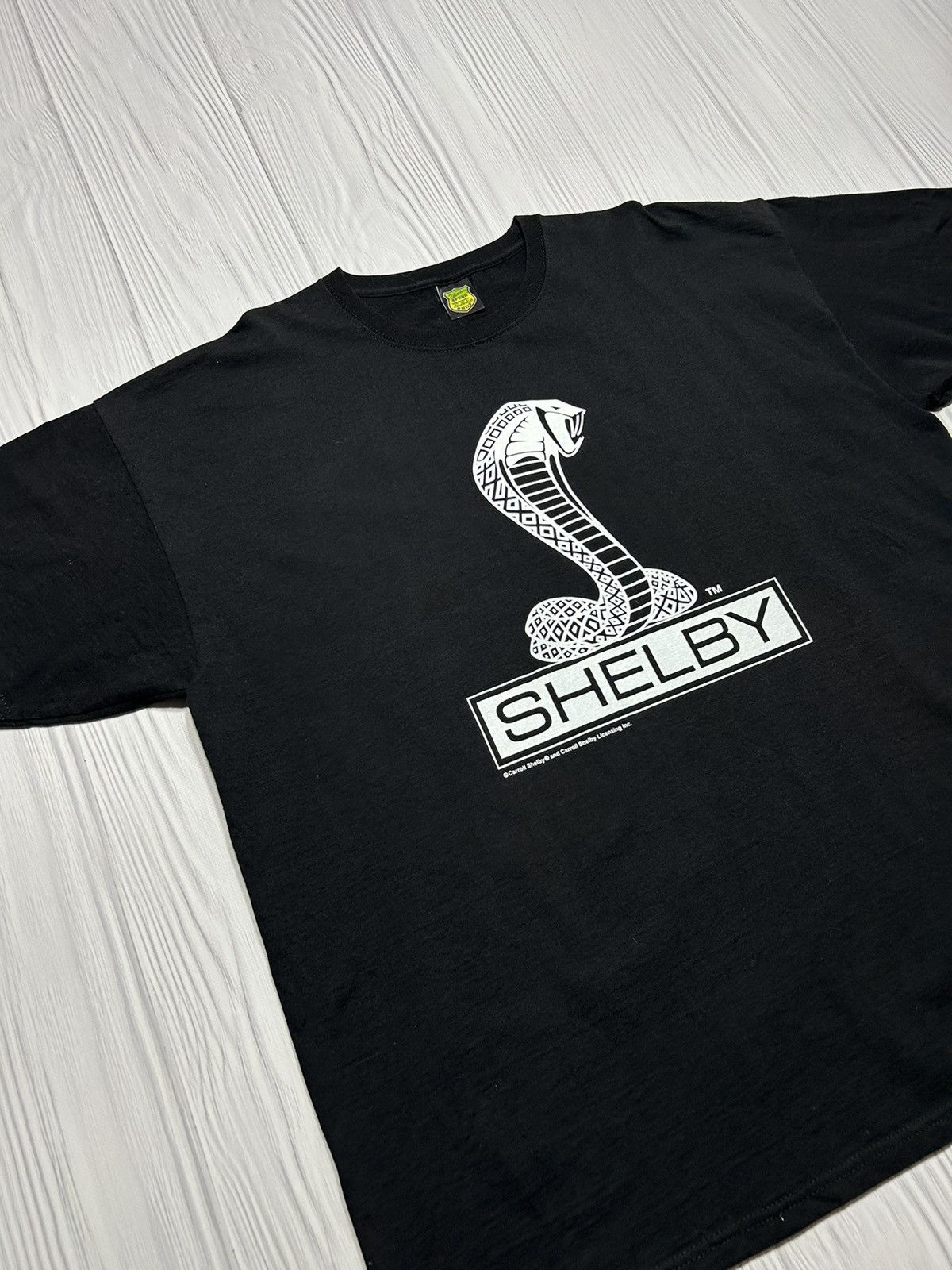 Vintage Vintage Carroll Shelby Cobra Big Logo T-Shirt Size US XXL / EU 58 / 5 - 3 Thumbnail