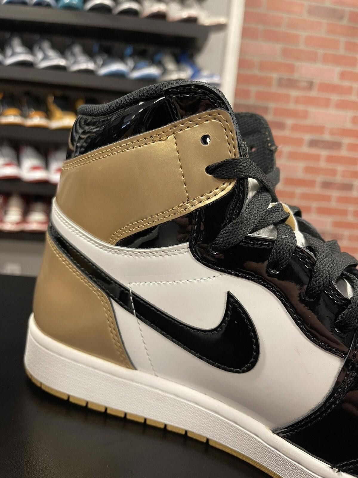 Jordan Brand Size 12 - Air Jordan 1 Retro High OG NRG Gold Top 3 “2017” Size US 12 / EU 45 - 6 Thumbnail