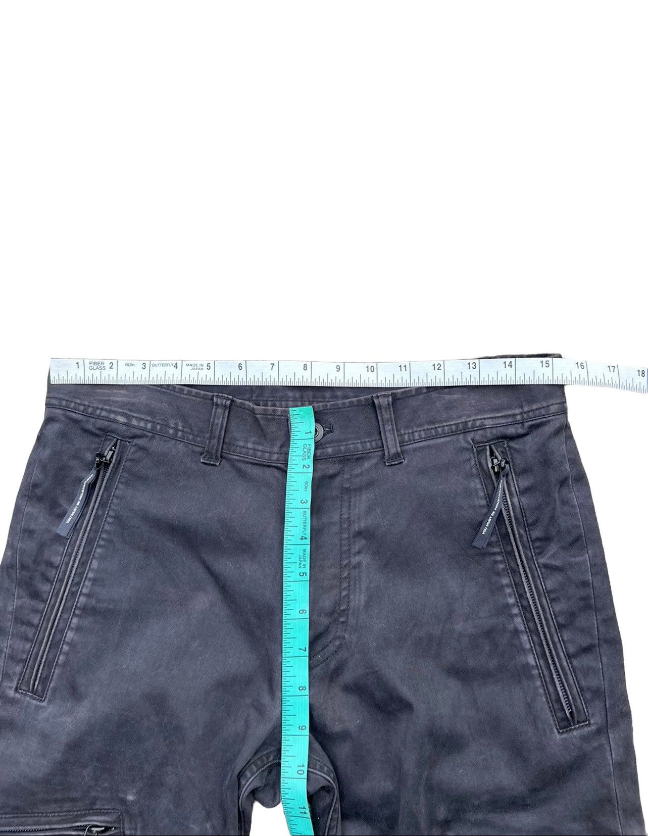 Japanese Brand VTG 2000s NUKE Pre Julius 7 Sun Fade Cargo Stretch Trouser Size US 30 / EU 46 - 3 Thumbnail