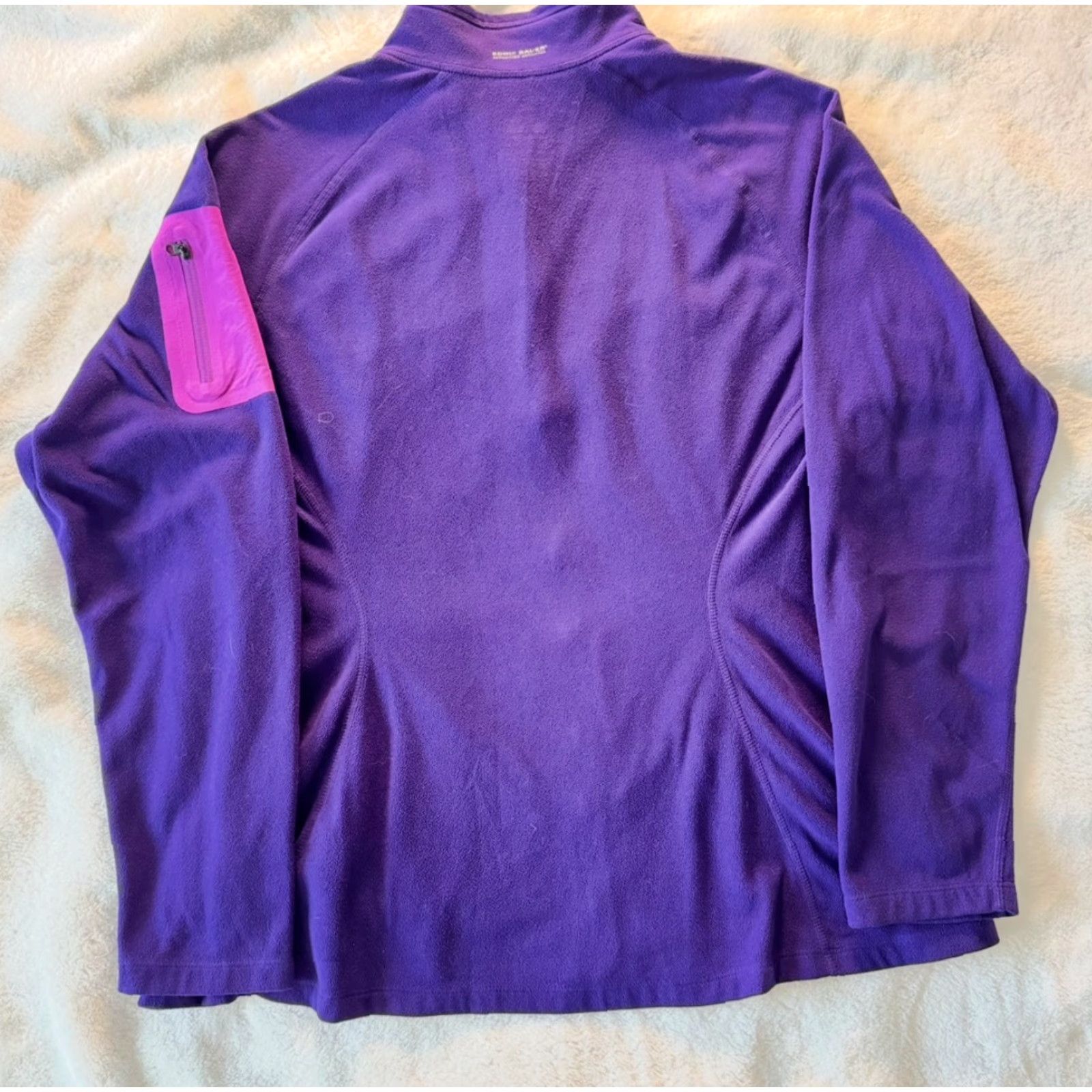 Eddie Bauer Eddie Bauer Jacket Womens XL Purple Full Zip Fleece Casual Travel Outdoor 25" Length Womens Size XL / US 12-14 / IT 48-50 - 2 Thumbnail
