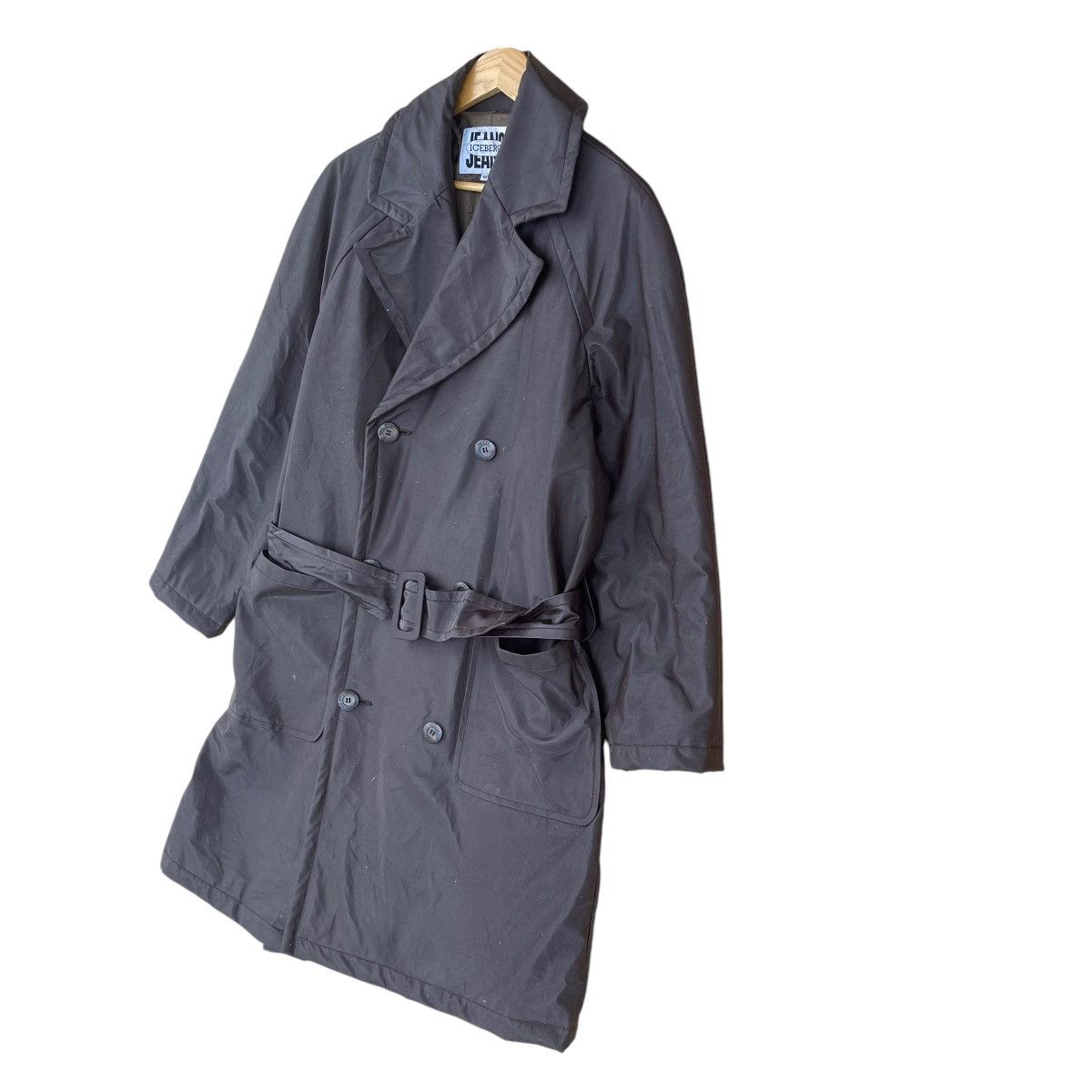 Iceberg × Vintage Vintage 90s Iceberg Jeans Waxed Long Coat Size US M / EU 48-50 / 2 - 3 Thumbnail