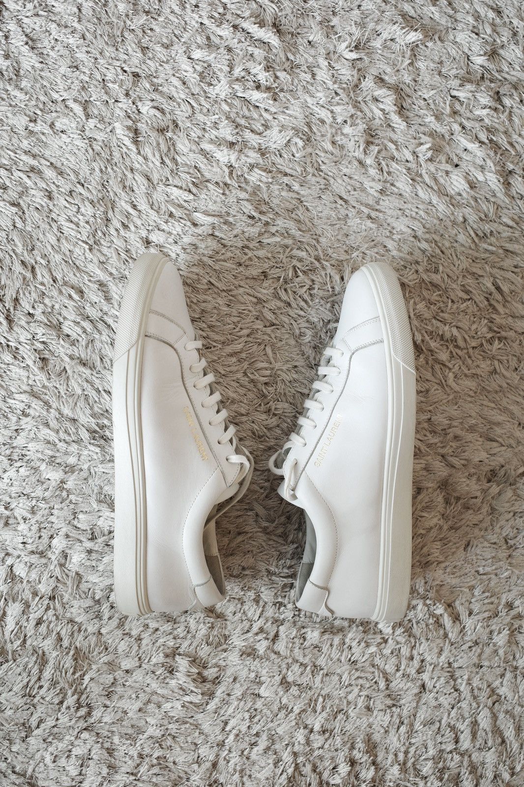 Saint Laurent Paris × Yves Saint Laurent Saint Laurent Classic White Sneakers Size US 9 / EU 42 - 3 Thumbnail