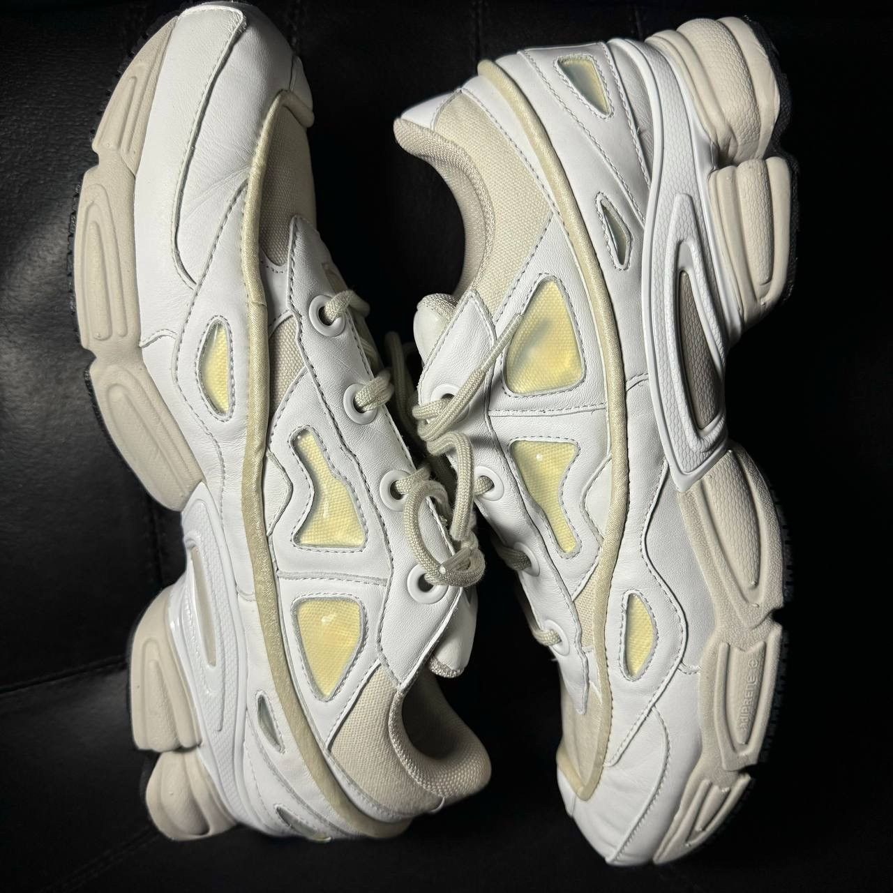 Adidas × Raf Simons 10,5us Adidas Raf Simons Ozweego White leather Size US 10.5 / EU 43-44 - 5 Thumbnail