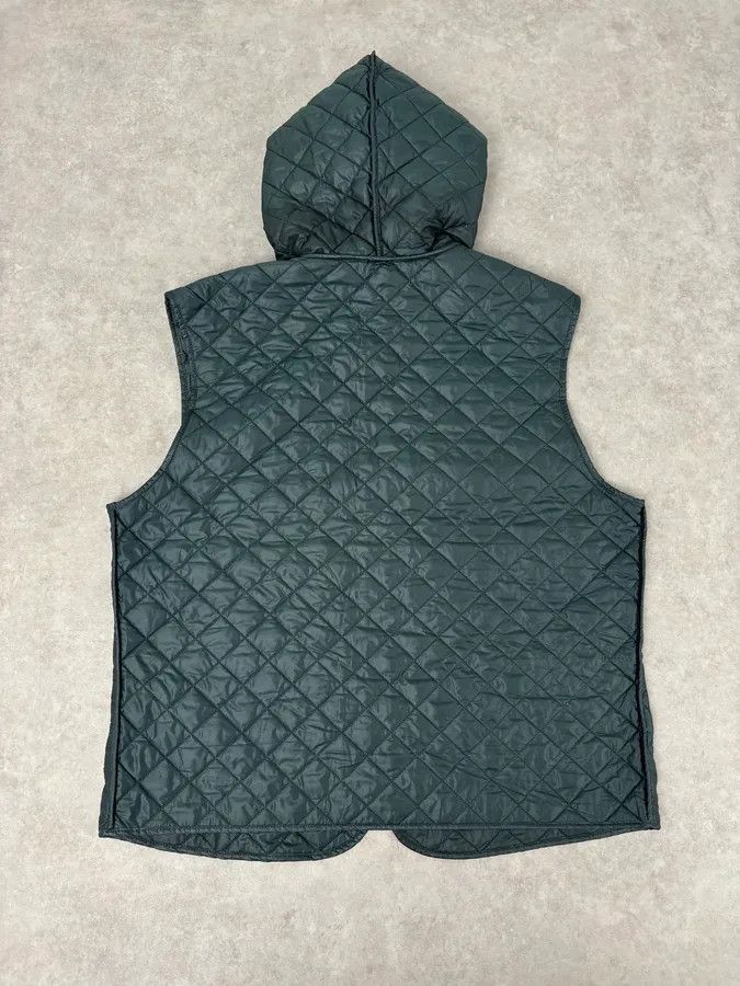 Dolce & Gabbana 2010s Dolce & Gabbana Dark Green Quilted Hooded Nylon Vest Size US M / EU 48-50 / 2 - 5 Thumbnail