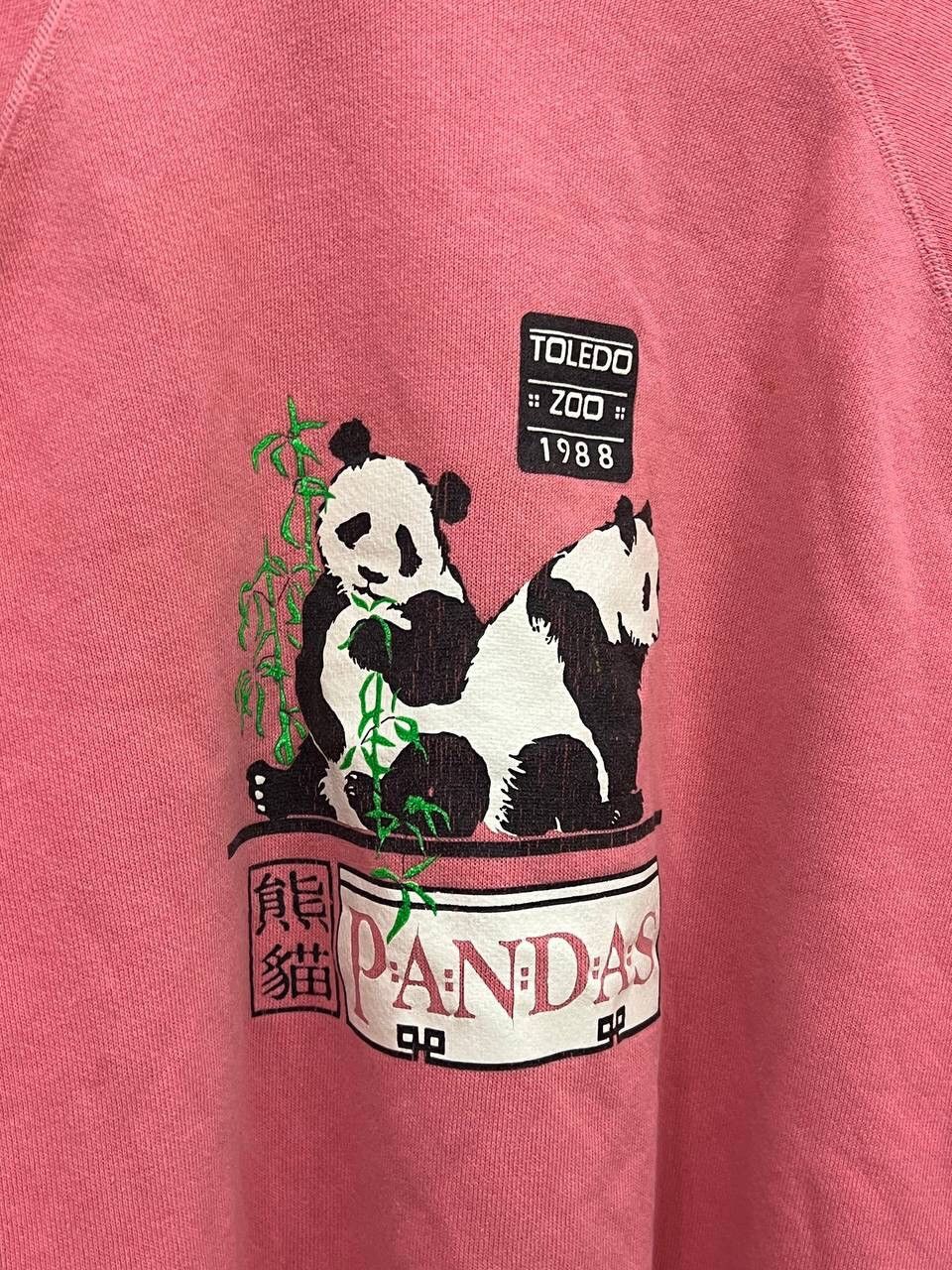 Vintage Crazy Vintage 90s Panda Sweatshirt Hanes Y2K Size US XL / EU 56 / 4 - 6 Thumbnail
