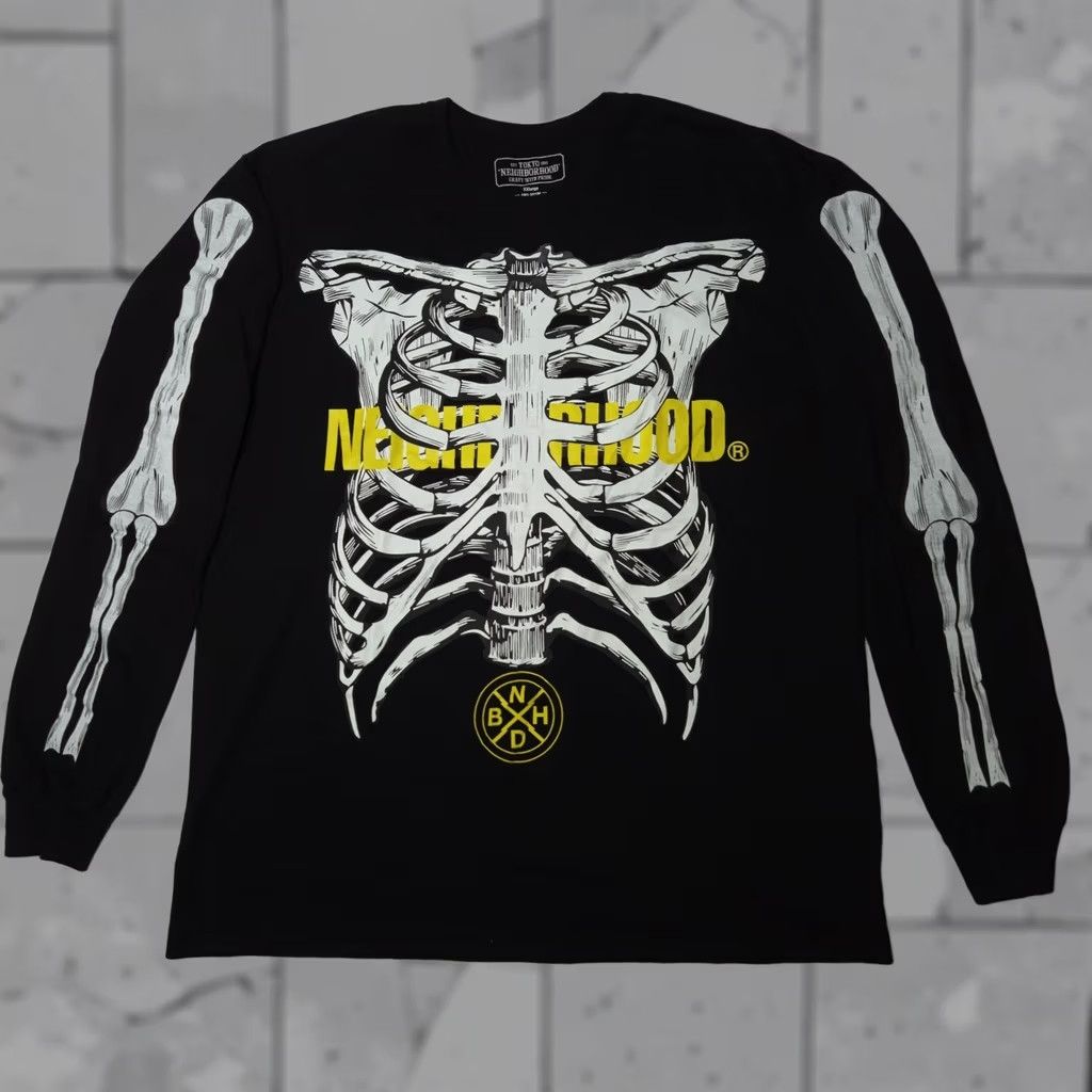 Neighborhood × izzue NHIZ Skull Logo Hoodie Neighborhood Izzue