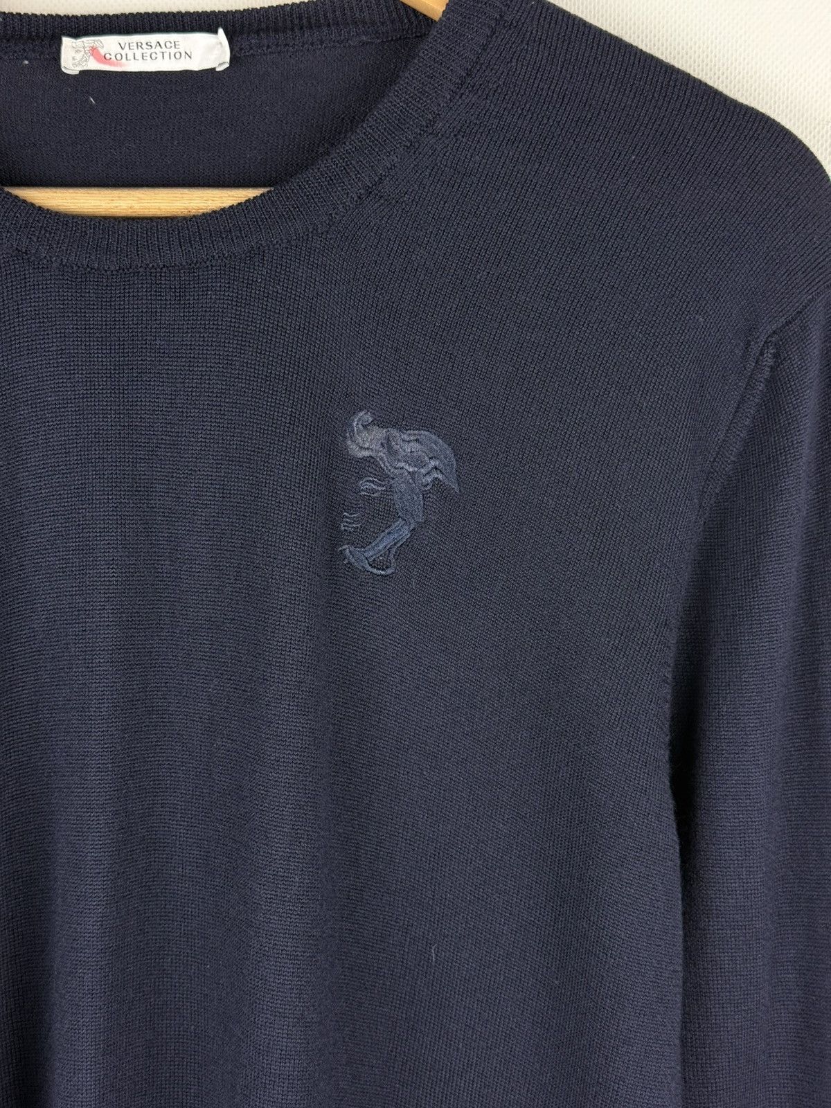Versace Versace Collection Knitted Wool Crew Neck Sweater Pullover Size US L / EU 52-54 / 3 - 6 Thumbnail