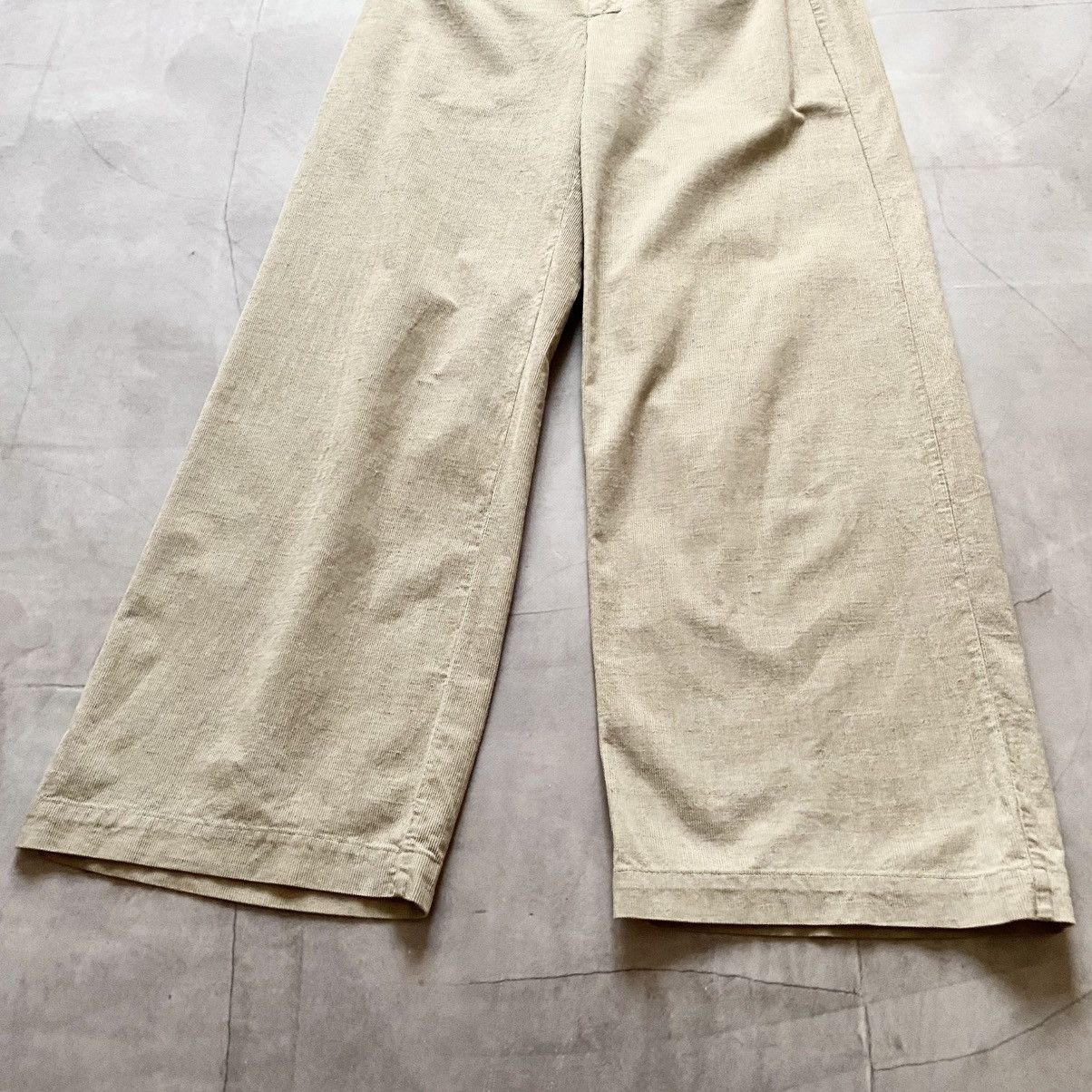 Hysteric Glamour × Undercover Archive Transit Par Such Velvet Linen Cotton Wide Pants Size 30" / US 8 / IT 44 - 3 Thumbnail