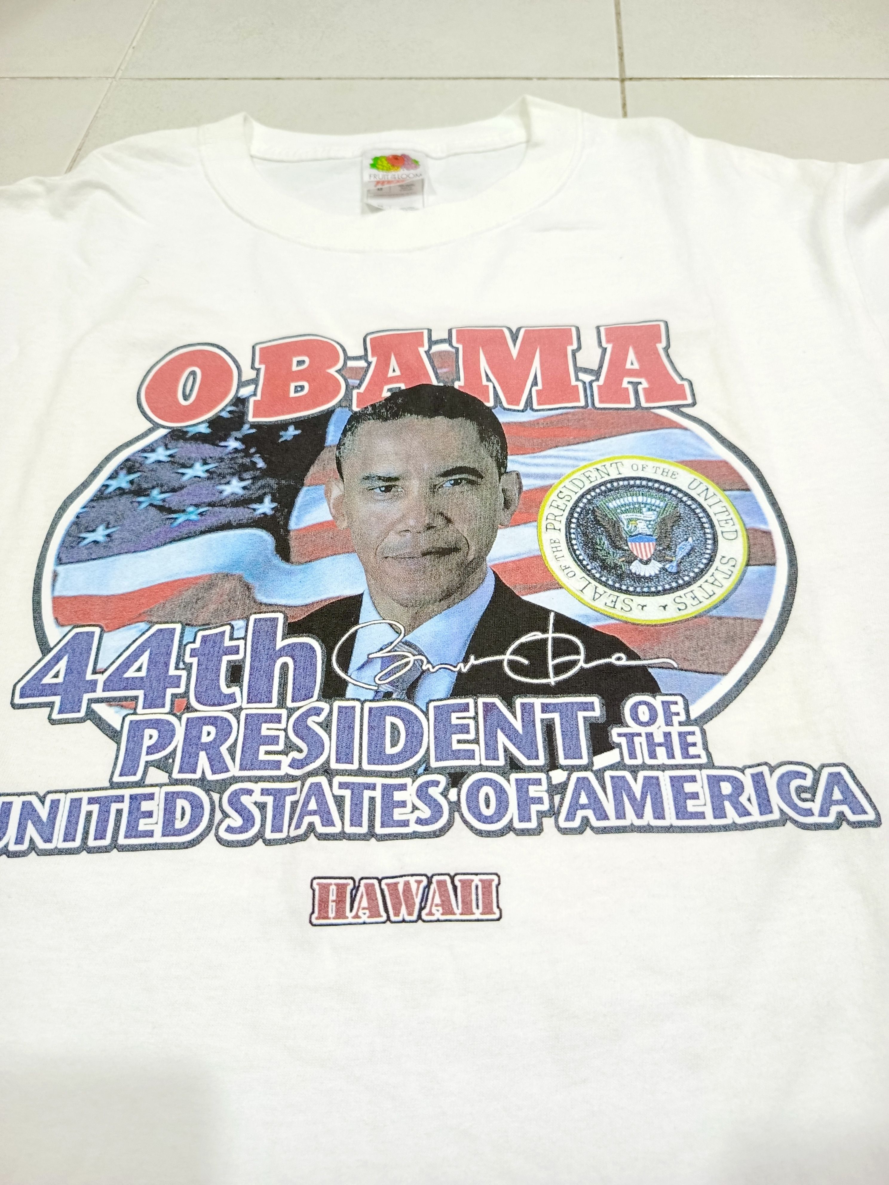 Vintage Vintage Obama American President rap tees t-shirt Size US M / EU 48-50 / 2 - 1 Thumbnail