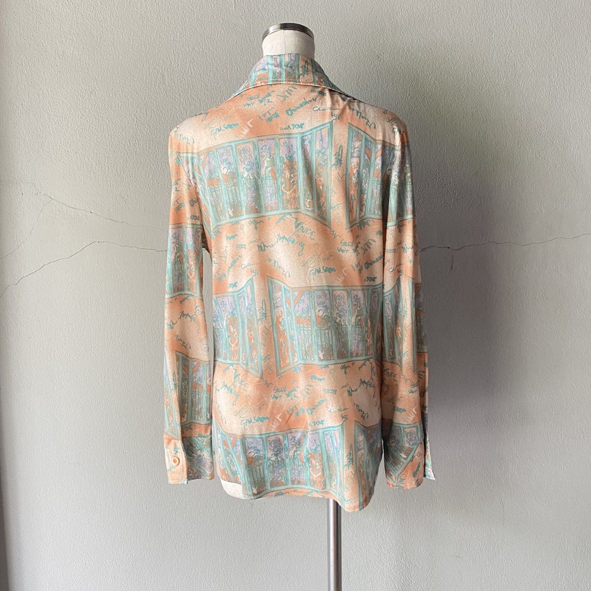 Designer × Japanese Brand Ted Martin Vintage Pastel Art Print Shirt Size M / US 6-8 / IT 42-44 - 8 Thumbnail
