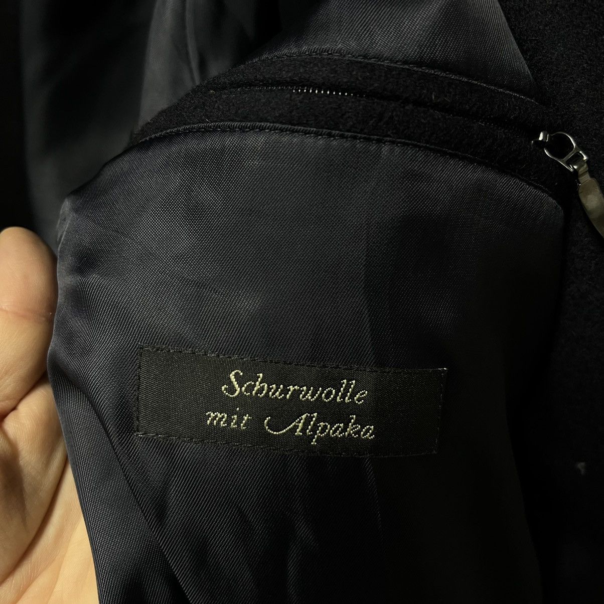 Schneiders Schneiders Salzburg Wool Long Overcoat Black Wool + Alpaca Size US L / EU 52-54 / 3 - 15 Thumbnail