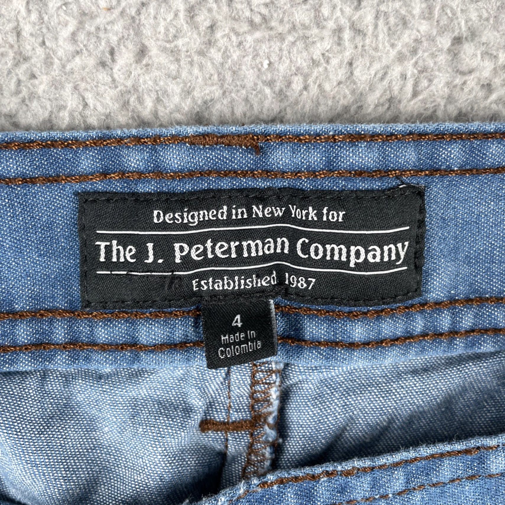 Denime VINTAGE J. Peterman Capri Pants Women’s 4 Denim Blue EUC Regular Wide-Leg Spring 90s Garden Mens Girls Size 27" / US 4 / IT 40 - 6 Thumbnail