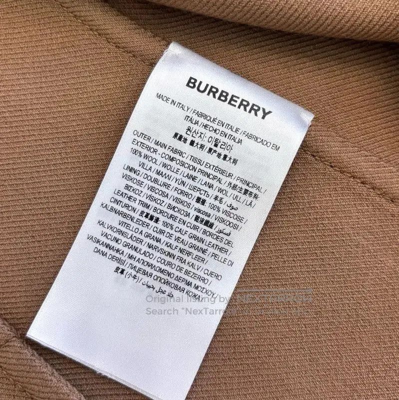 Burberry Burberry Brown Wool Short Coat for Women. Size S / US 4 / IT 40 - 7 Thumbnail