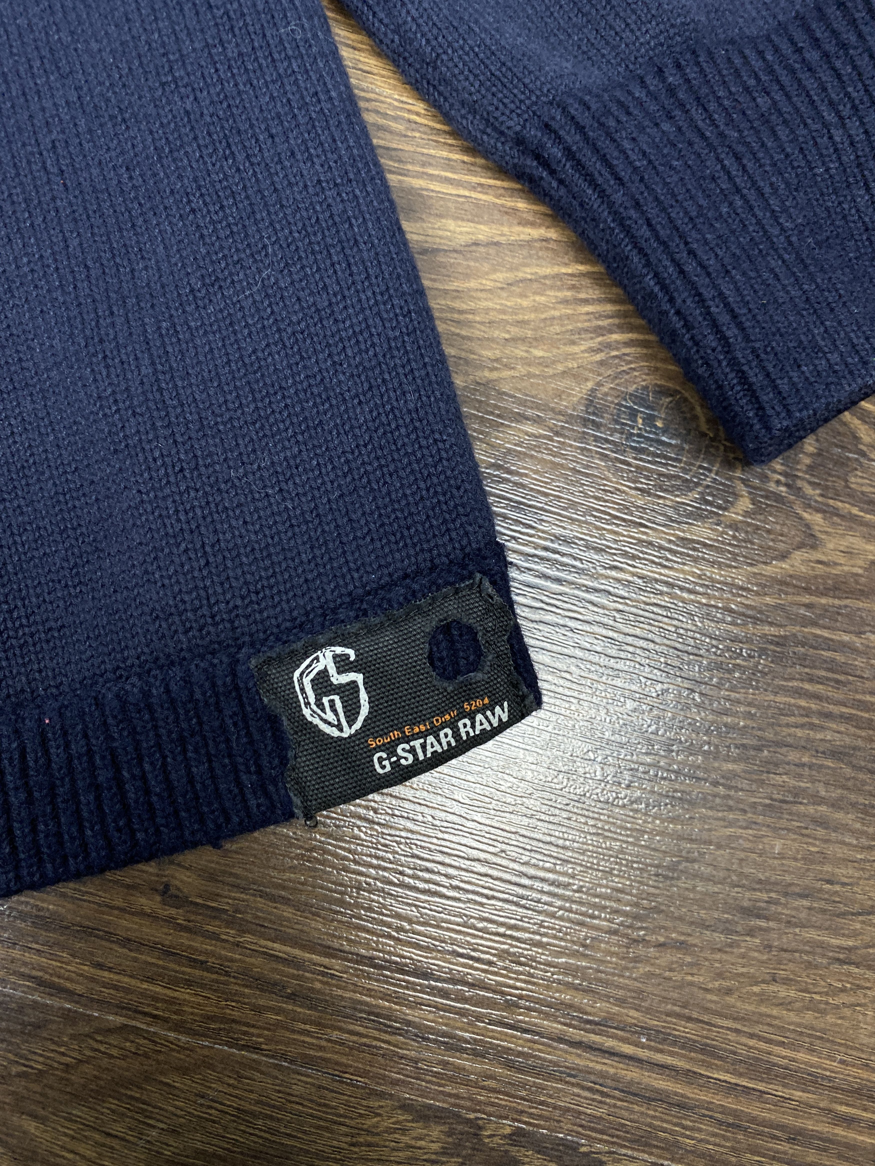 G-Star G Star Raw vintage quarter 1\4 zip sweater y2k diesel style Size US XL / EU 56 / 4 - 8 Thumbnail
