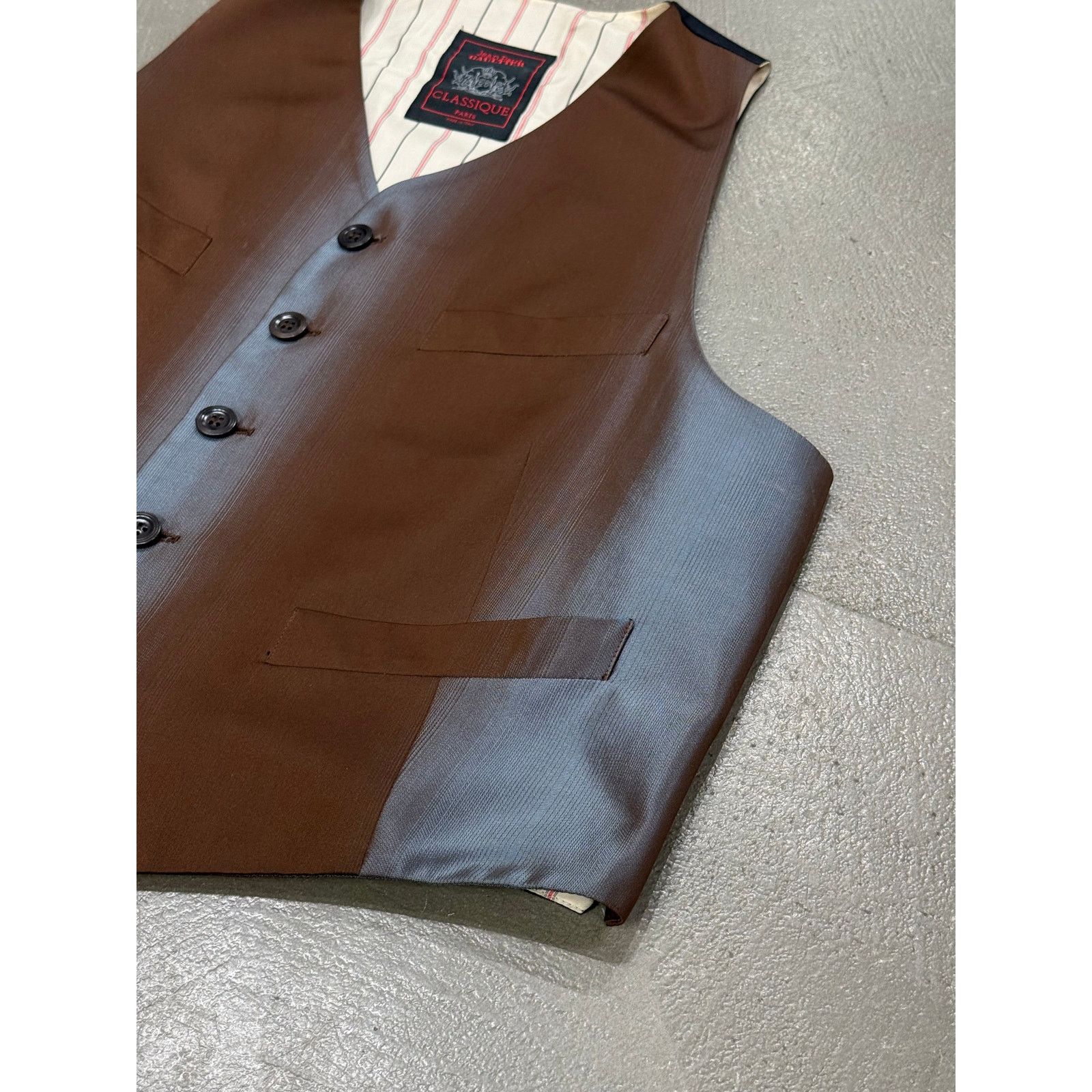 Jean Paul Gaultier 1990s Jean Paul Gaultier iridiscent gradient vest Size 52S - 5 Thumbnail