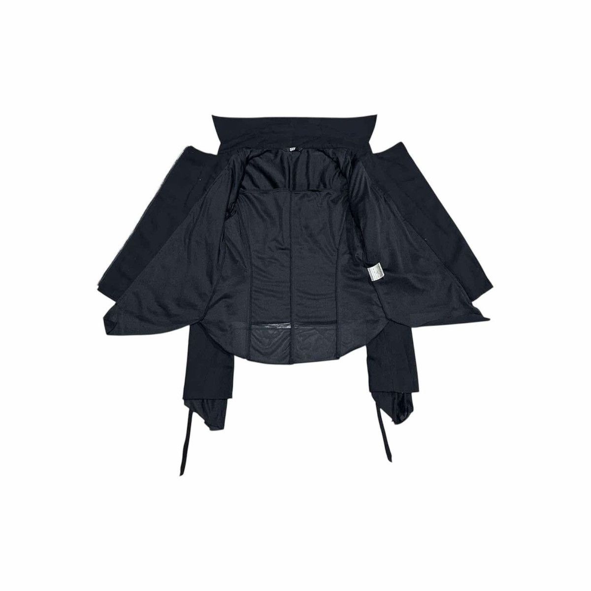 If Six Was Nine × Japanese Brand 🔥Sick Y2K Sly Asymmetric Jacket Double Layer Cinch Size US S / EU 44-46 / 1 - 6 Thumbnail
