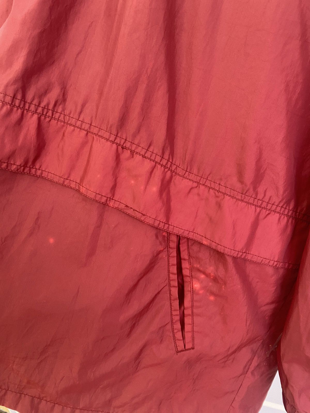 NFL × Vintage Vintage 90s Washington Redskins Red Nylon Anorak Track Jack Size US XL / EU 56 / 4 - 8 Thumbnail