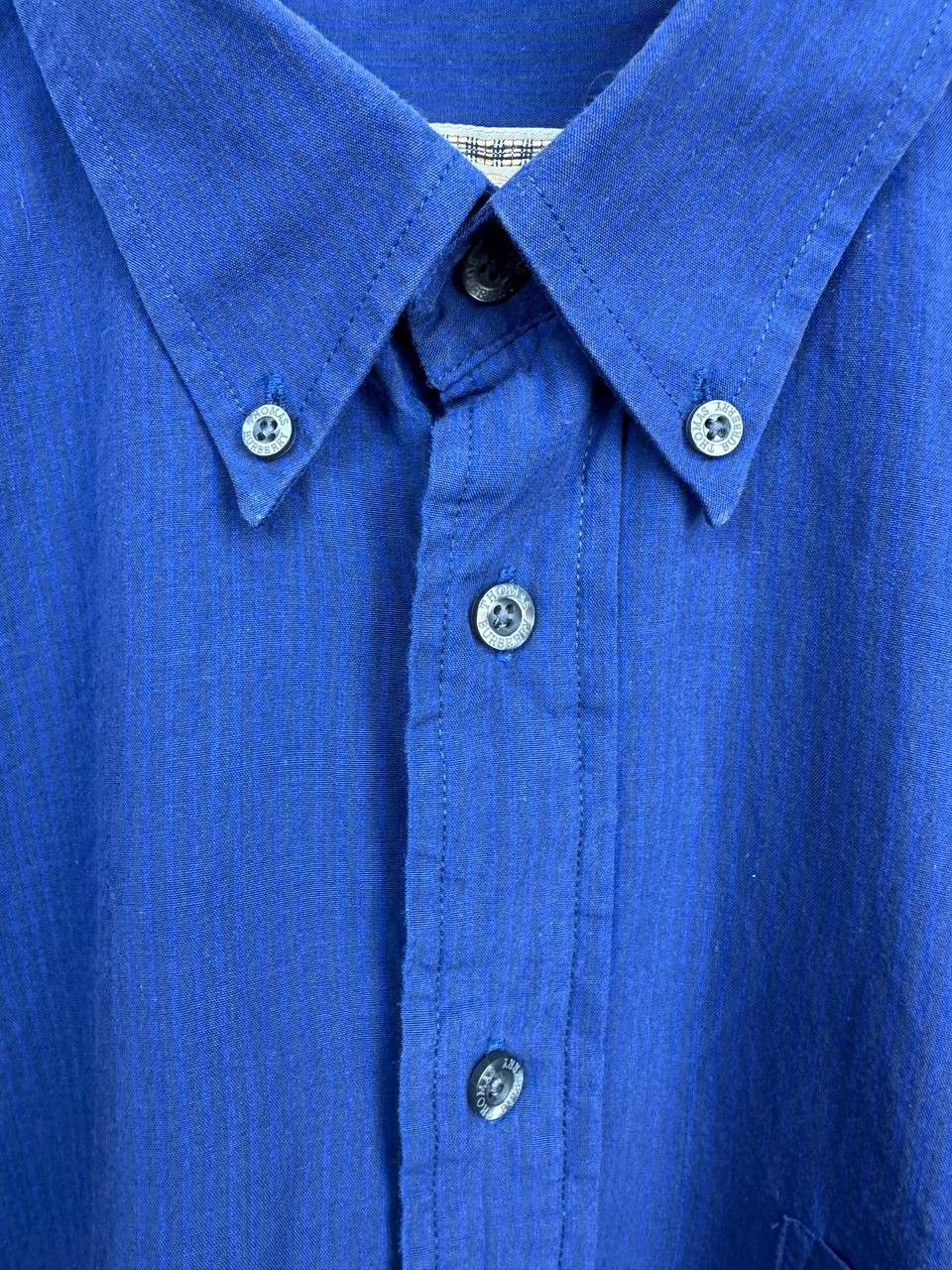 Burberry Thomas Burberry Button Up Shirt Striped Blue LS Button-Down Size US XL / EU 56 / 4 - 10 Thumbnail