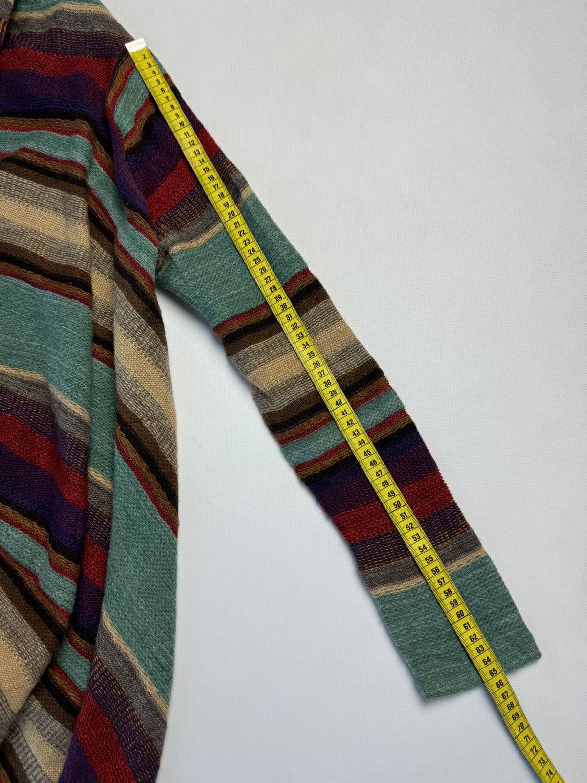 Lauren Ralph Lauren × Vintage Lauren Ralph Lauren Stripes Wool/Linen Cardigan Size S / US 4 / IT 40 - 14 Thumbnail