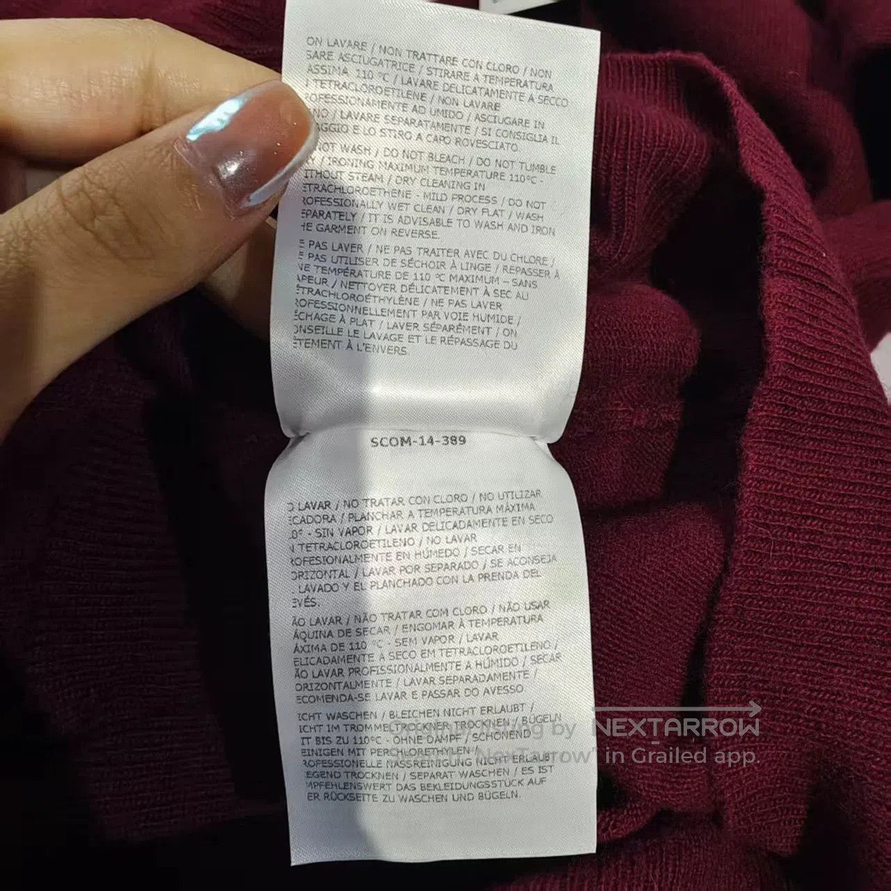 Moncler moncler maroon sweater size L for sale. Size US L / EU 52-54 / 3 - 6 Thumbnail