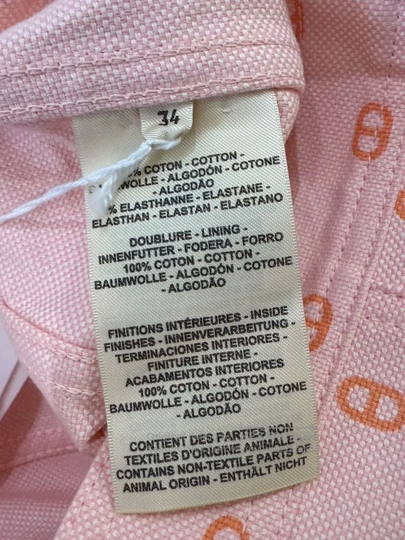 Hermes Hermes Pink Pig Nose Denim Jacket Size XXS / US 00 / IT 34 - 9 Thumbnail