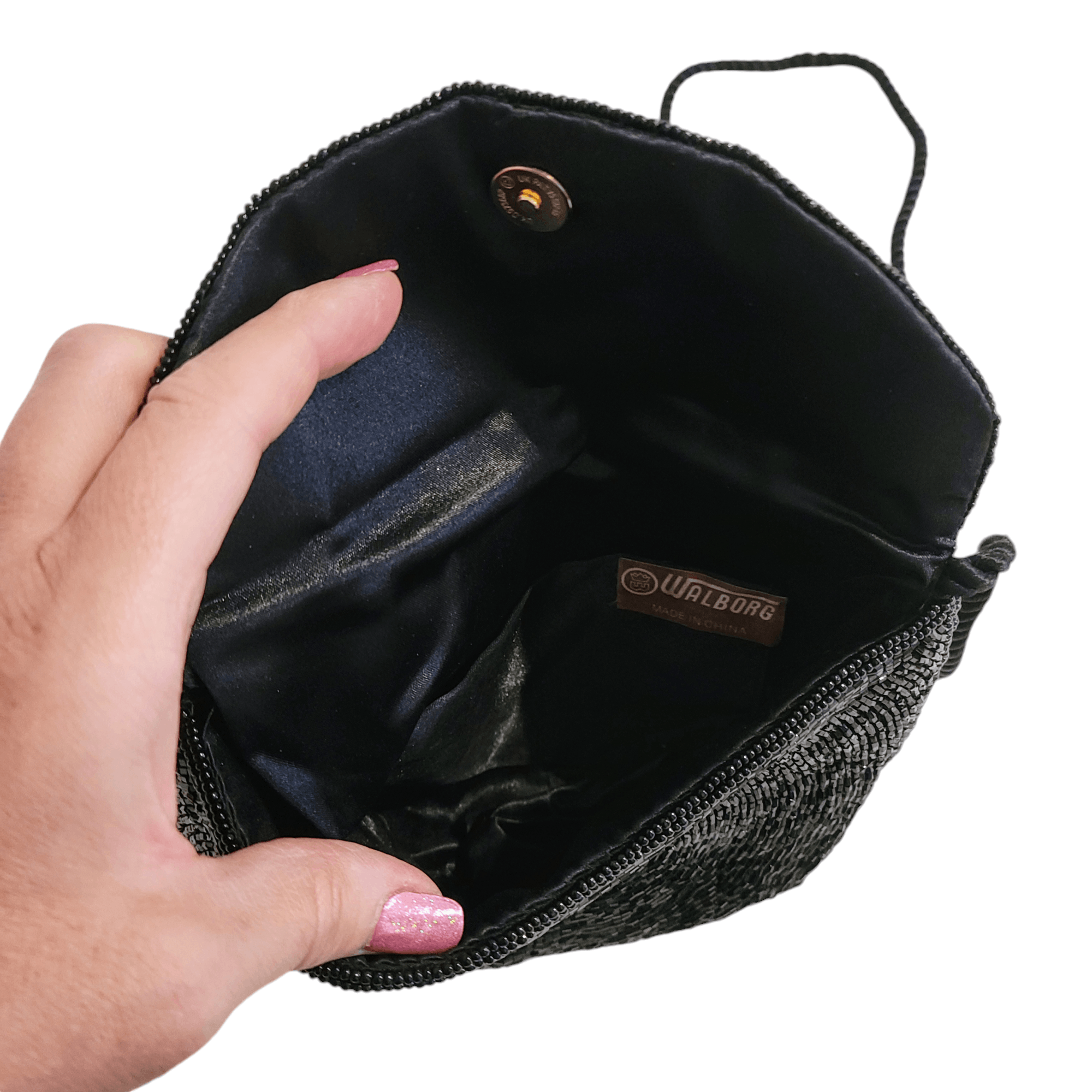 NBDN Nobrandedon Walborg Black & Color Bead Mini Small Special Occasion Bag Size ONE SIZE - 10 Thumbnail