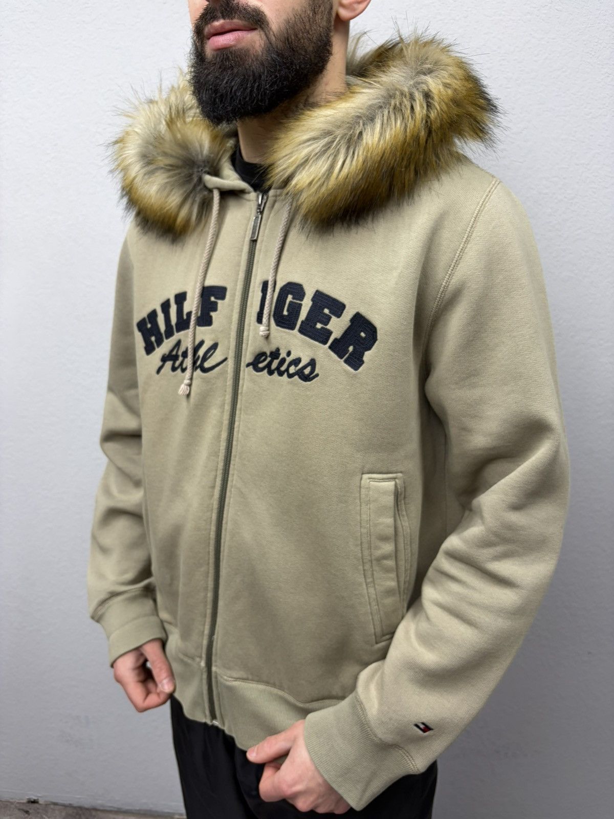 If Six Was Nine Tommy Hilfiger Fur Hood Zip Hoodie Y2K Archive Streetwear Size US M / EU 48-50 / 2 - 23 Thumbnail