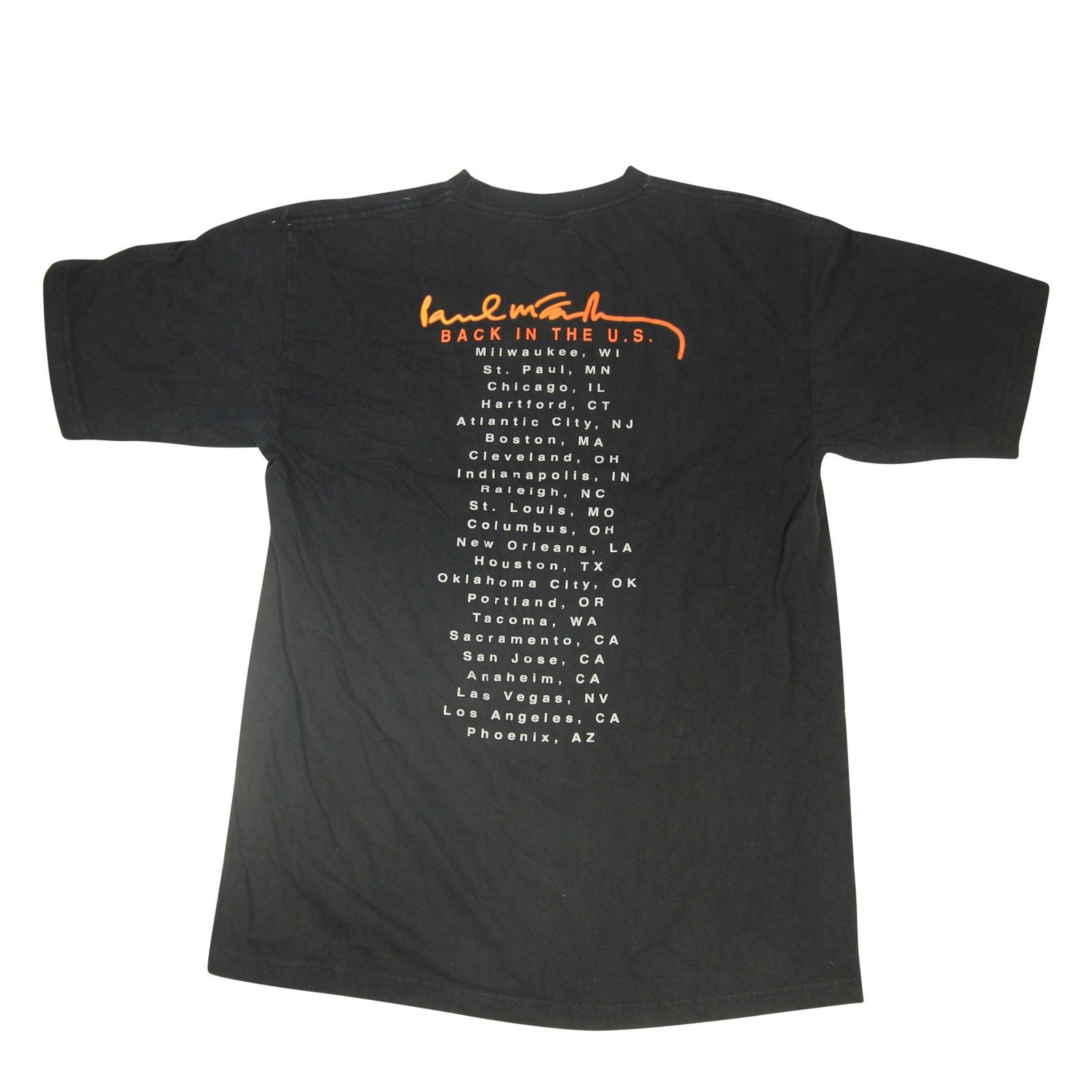 Band Tees × Vintage Vintage 2002 Paul McCartney "Back in the US" Tour Tee Shirt Size US M / EU 48-50 / 2 - 7 Thumbnail