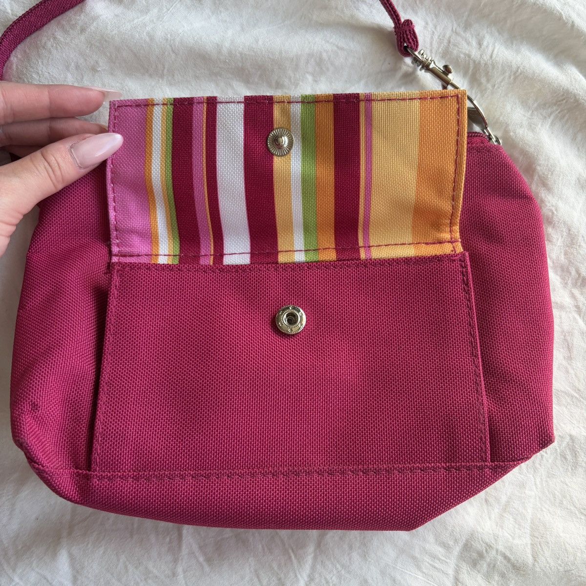 Other Y2K Lancôme pink striped pouchette Size ONE SIZE - 2 Thumbnail