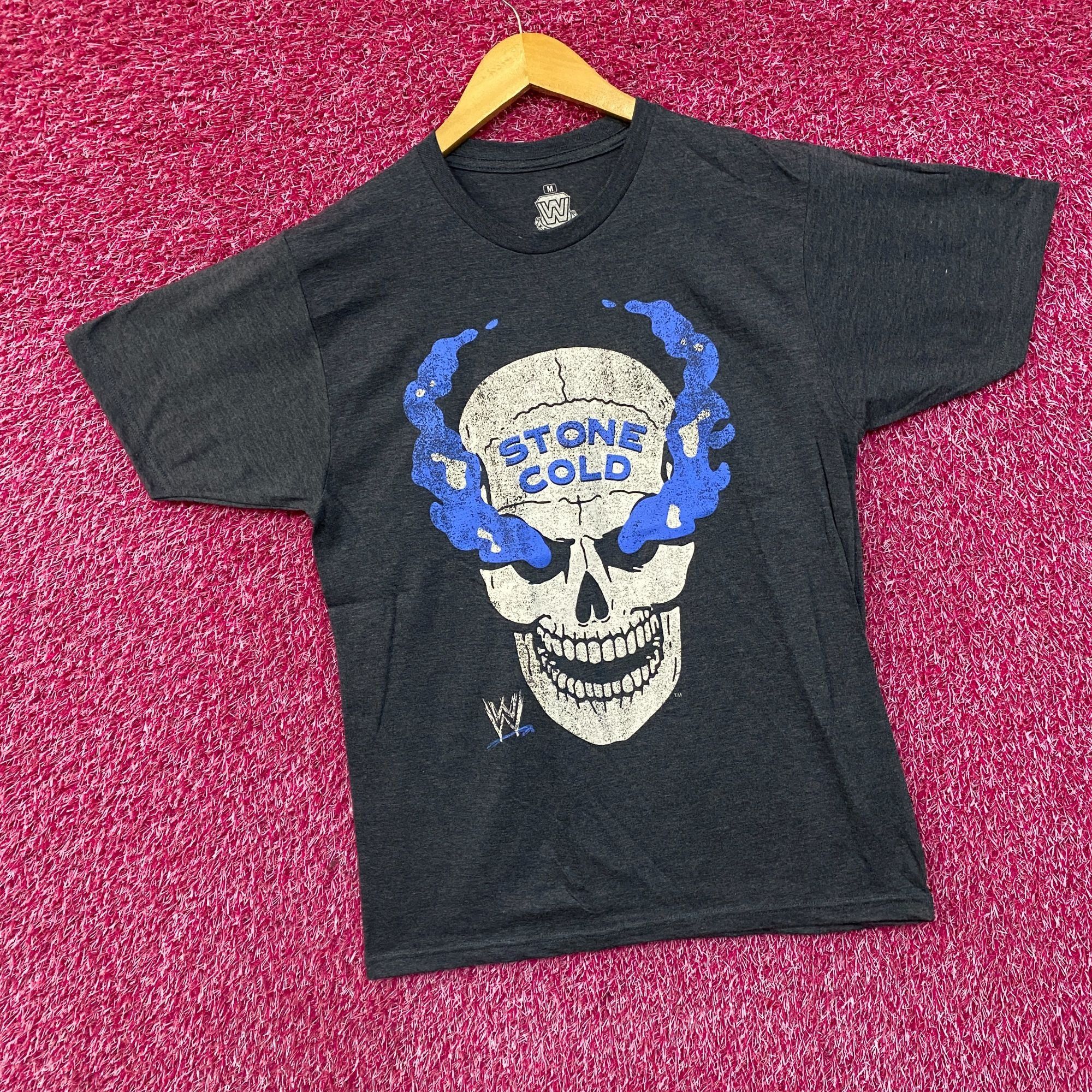 WWE WWE Stone Cold Steve Austin Skull Graphic Design T-Shirt Med Size US M / EU 48-50 / 2 - 3 Thumbnail