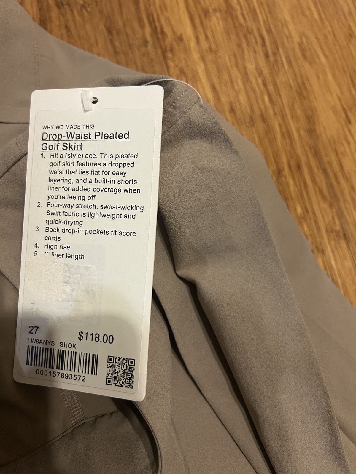 Lululemon Lululemon Drop-Waist Pleated High-Rise Golf Skirt size 27 Size 27" / US 4 / IT 40 - 7 Thumbnail