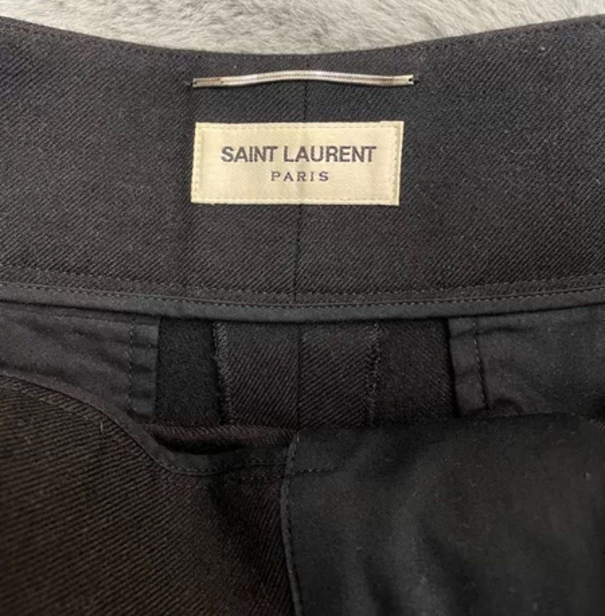 Saint Laurent Paris × Yves Saint Laurent Saint Laurent SLP genuine 18 wool straight leg trousers Size US 44 / EU 60 - 4 Thumbnail