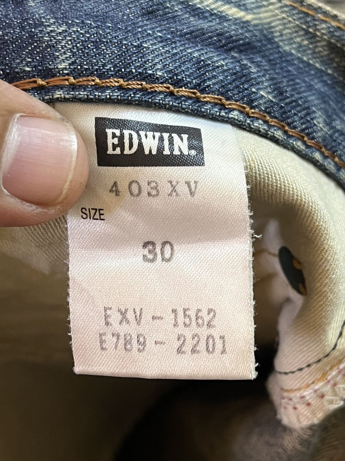 Edwin Vintage Edwin Exclusive Vintage Mudwash Patchwork Denim Size US 33 - 10 Thumbnail