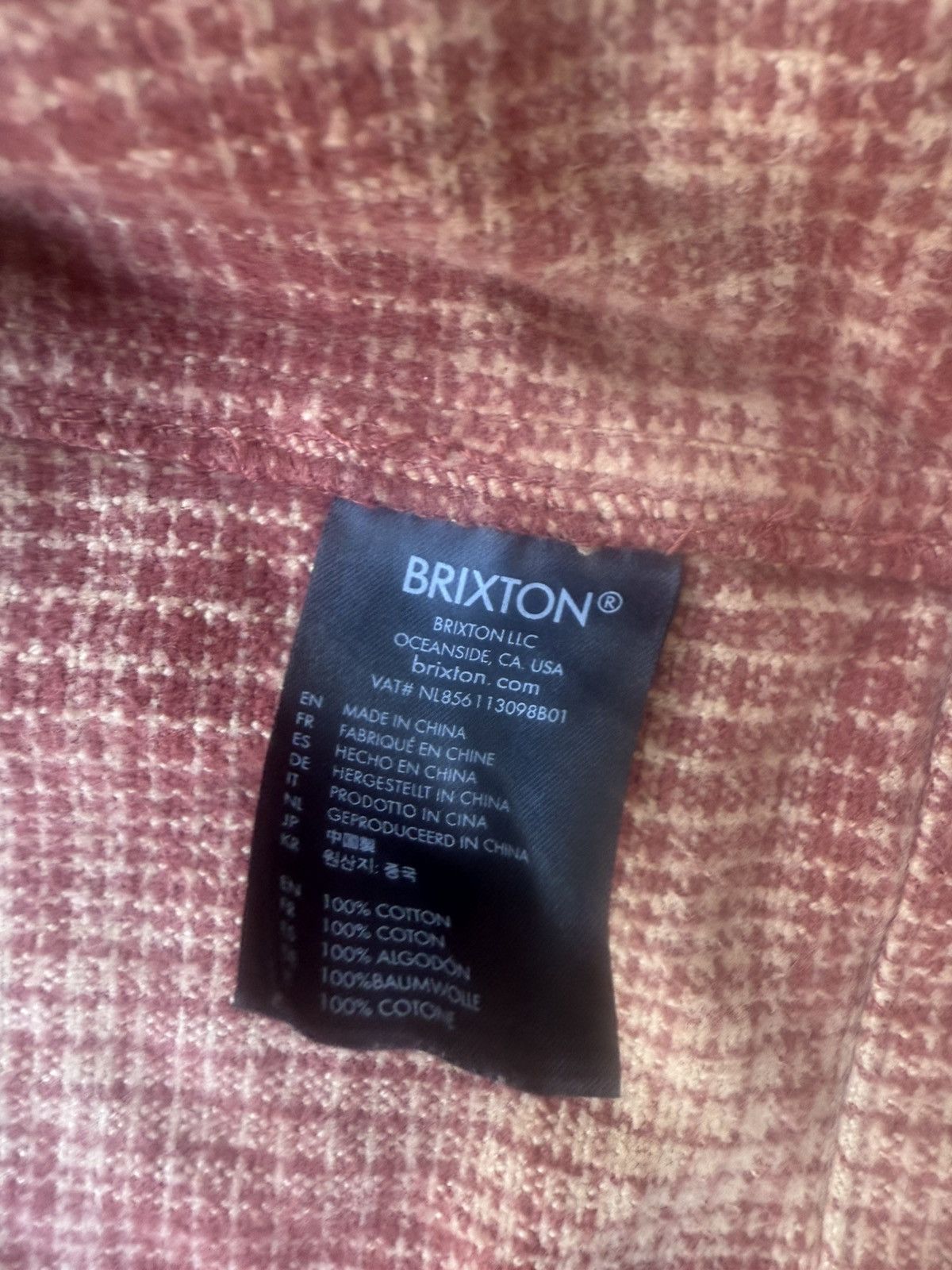 Brixton Brixton Hooded Full Zip Coastal Hooded Jacket Heavy Orange Size US M / EU 48-50 / 2 - 12 Thumbnail