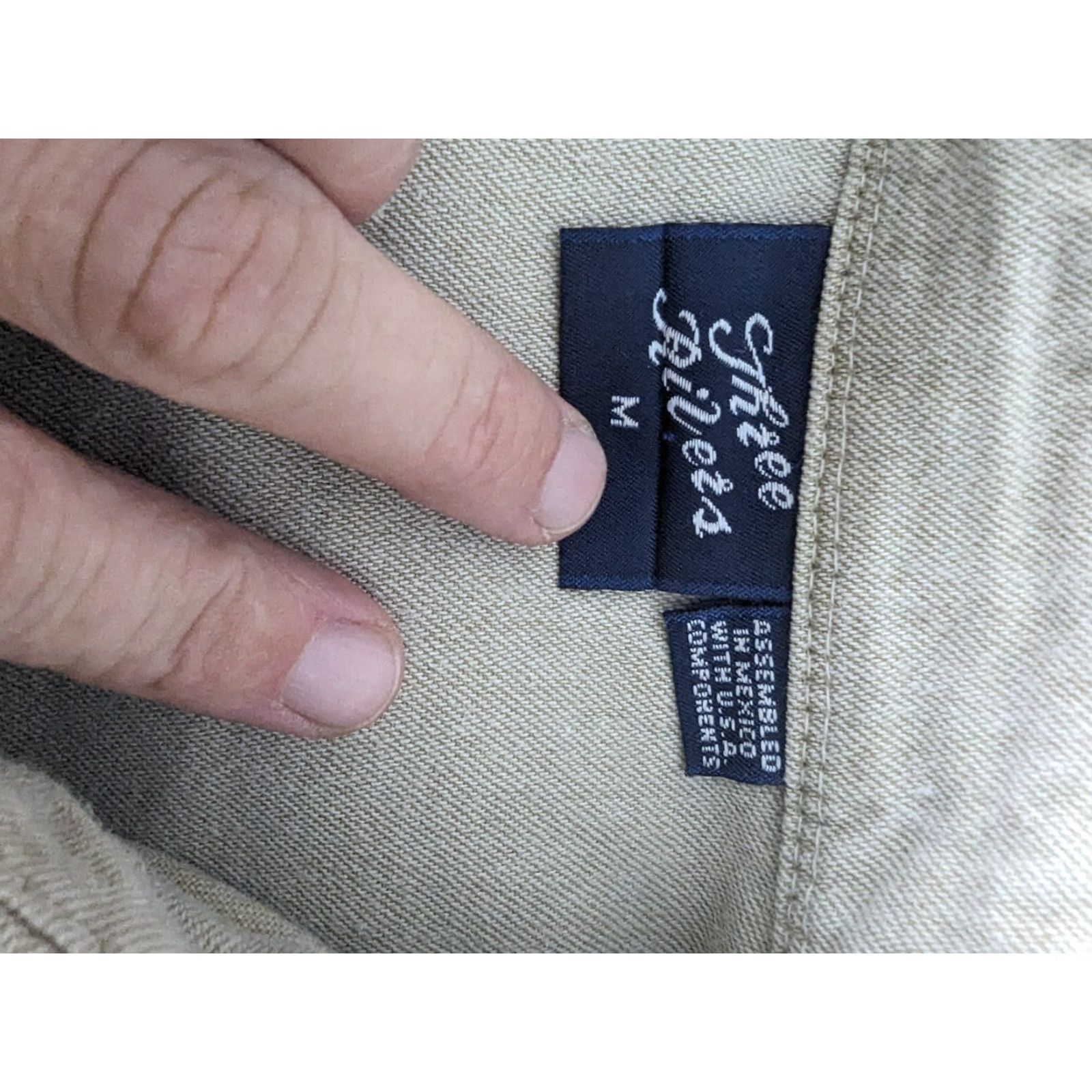 Denime VINTAGE Sturgis 1997 Khaki Denim Long Sleeve Button Shirt Motorcycle Men’s M L6M Shirt Mens M Beige Denim 1990s Button-Front Size US M / EU 48-50 / 2 - 4 Thumbnail
