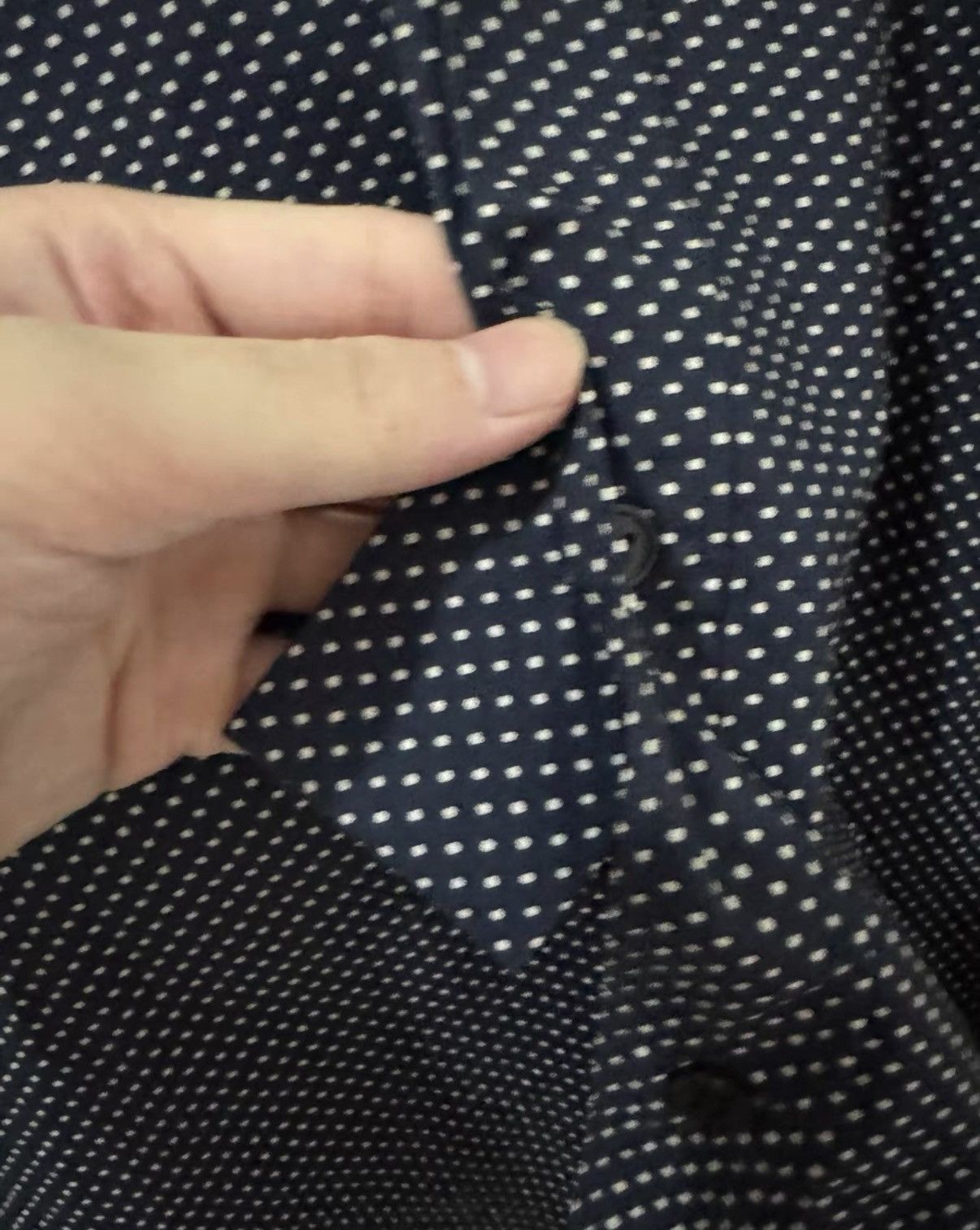Saint Laurent Paris SLP 14SS Starry Sky All-Over Small Polka Dot Shirt Size US M / EU 48-50 / 2 - 4 Thumbnail