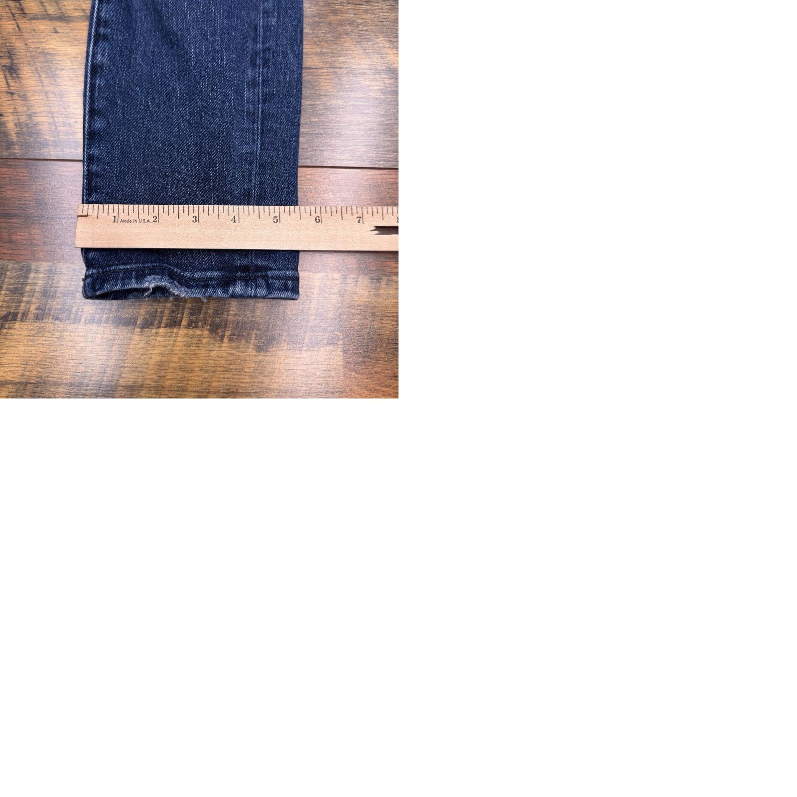 Vintage BKE Stella Ankle Skinny Jeans Womens 25 Mid Rise Stretch Distressed Jeans Blue 5-Pocket Denim Slim Regular Inseam 25.5in Size 42" / US 20 - 9 Thumbnail