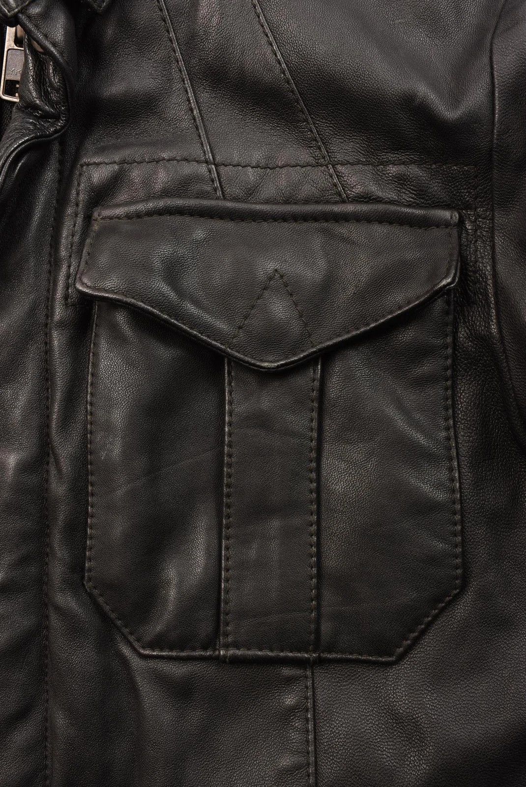 Allsaints All Saints Stearn Jacket Genuine Leather Bomber Black Size M Size US M / EU 48-50 / 2 - 5 Thumbnail