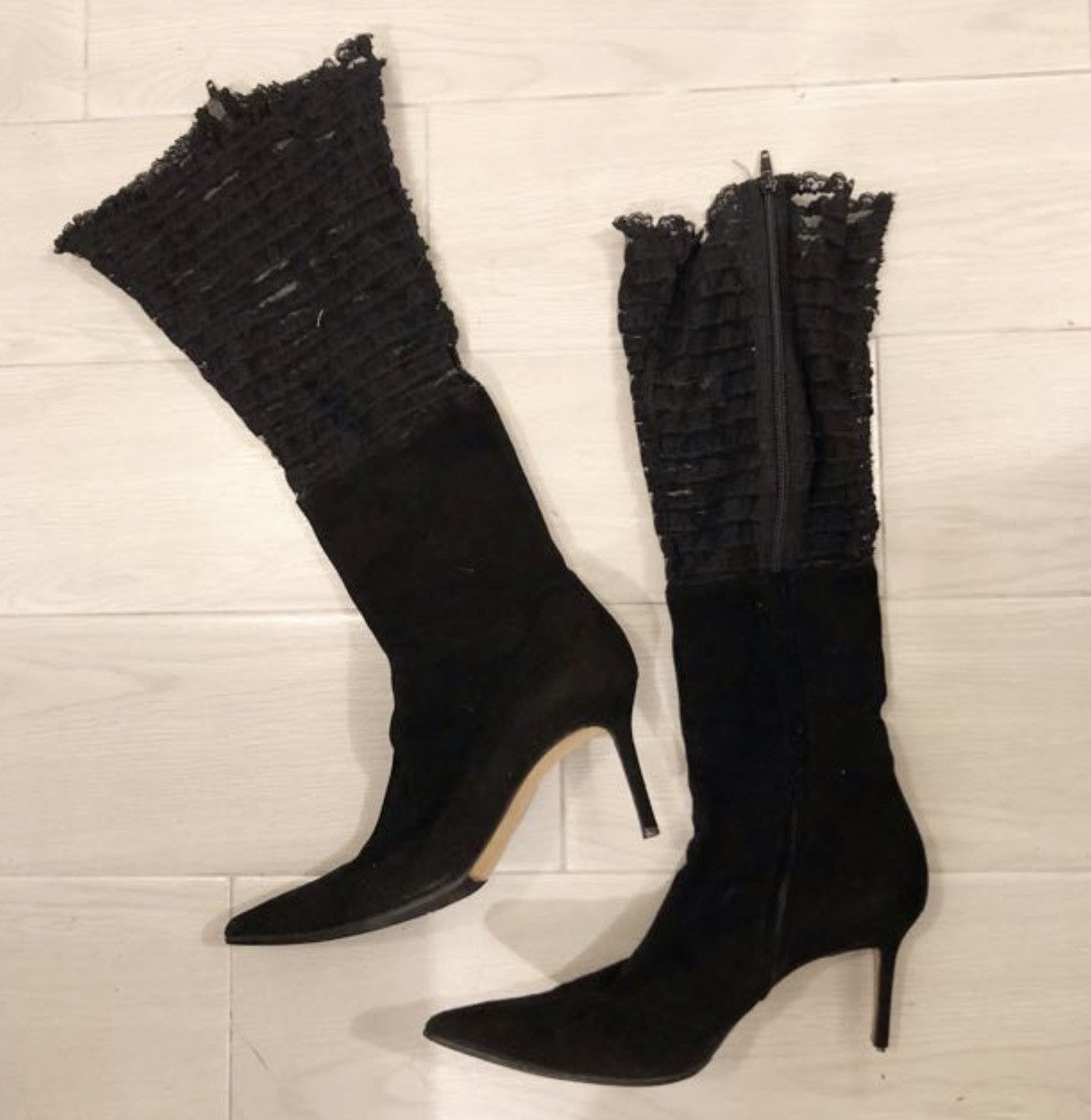 John Galliano John Galliano 2-way heeled lace boots Size US 8.5 / IT 38.5 - 1 Thumbnail