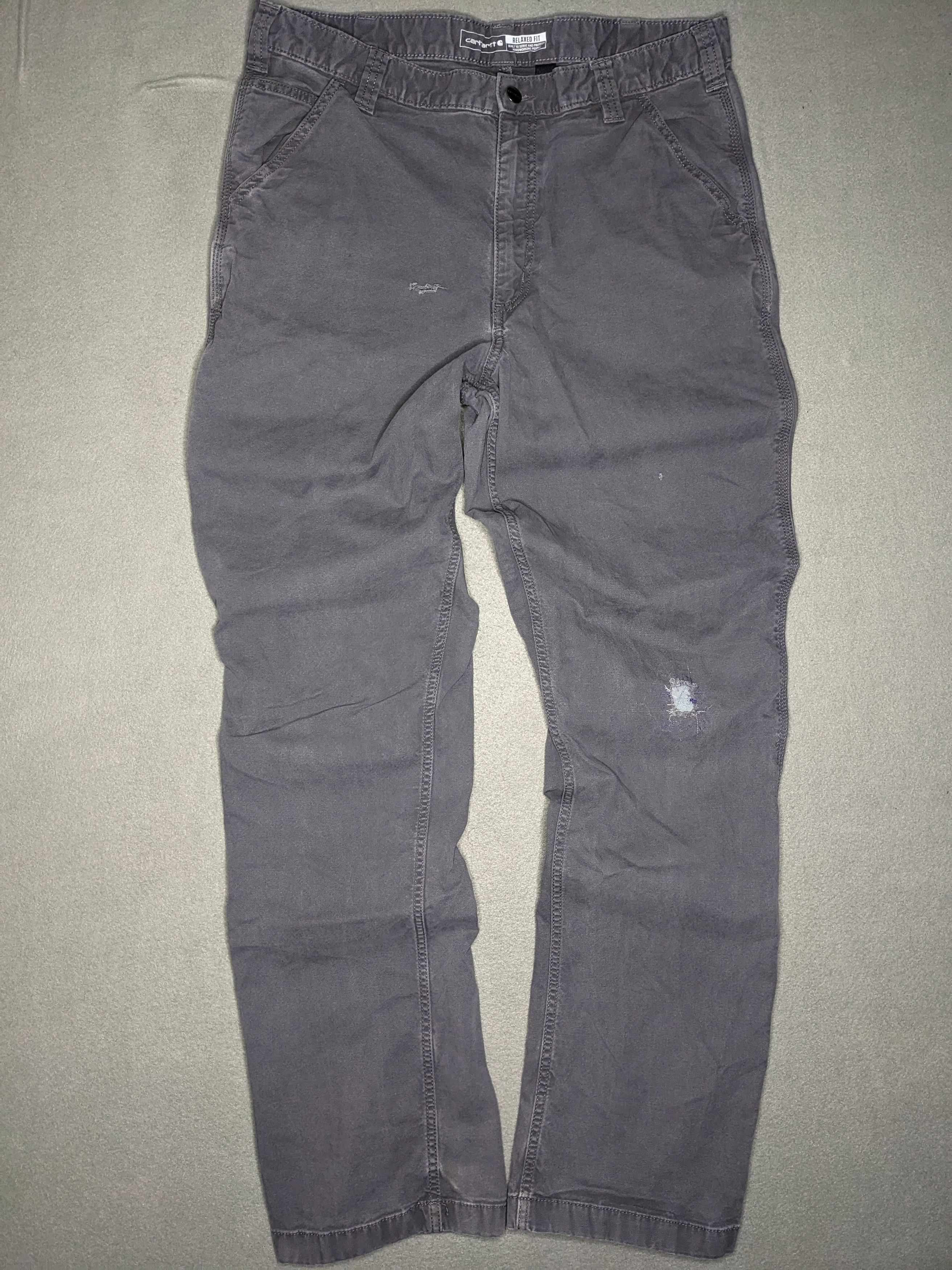 Carhartt Carhartt Canvas Pants 36x35 Relaxed Rugged Distressed Pants Size US 36 / EU 52 - 2 Thumbnail