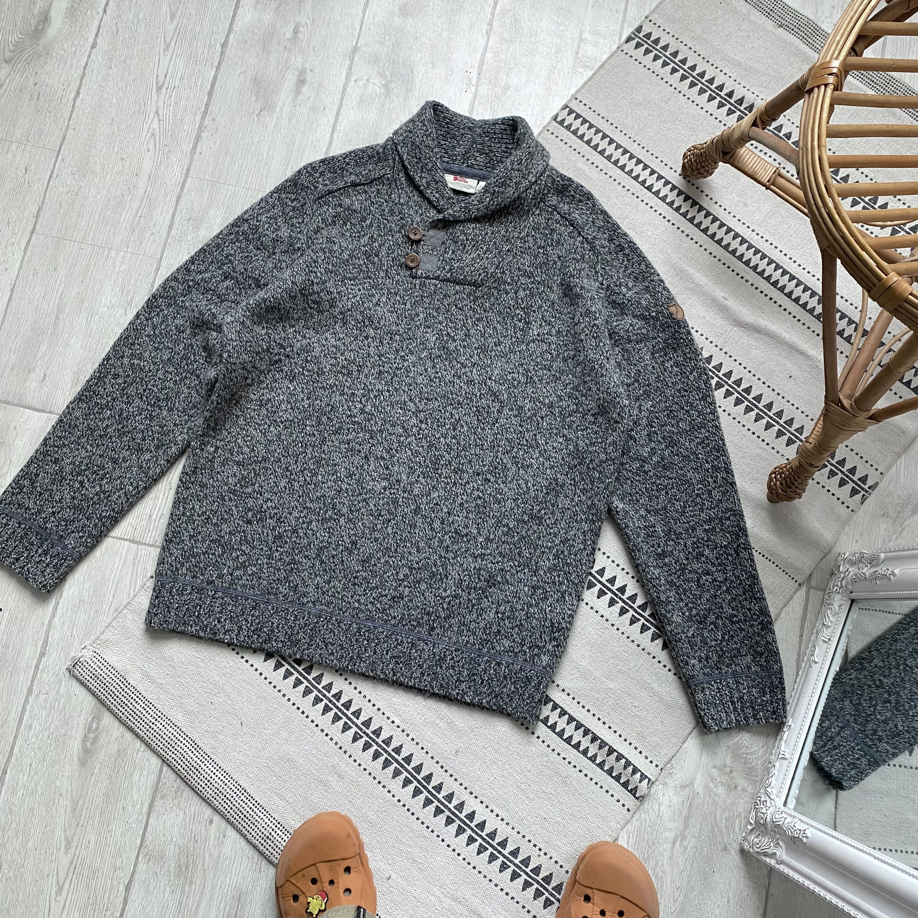 Fjallraven 🦊 Vintage 00s Fjalraven Heavy Knit Wool sweater Lada Size US XL / EU 56 / 4 - 10 Thumbnail