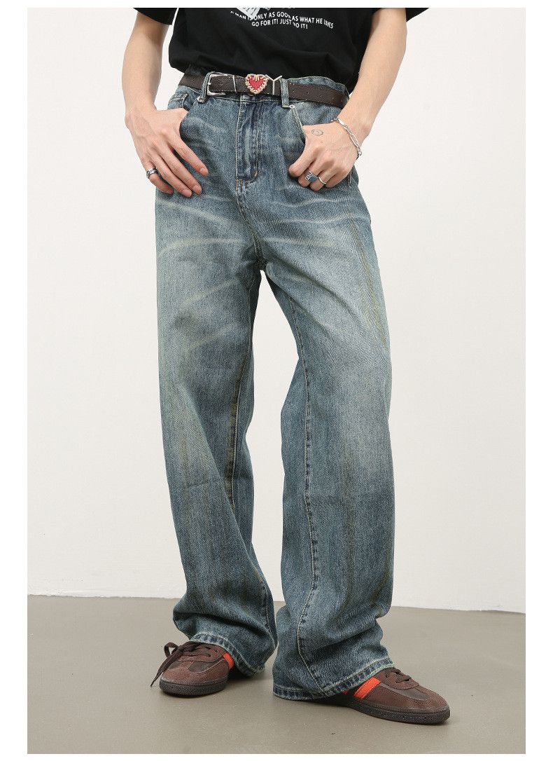 Japanese Brand × Jean Men's vintage distressed loose casual all-match jeans Size US 32 / EU 48 - 3 Thumbnail